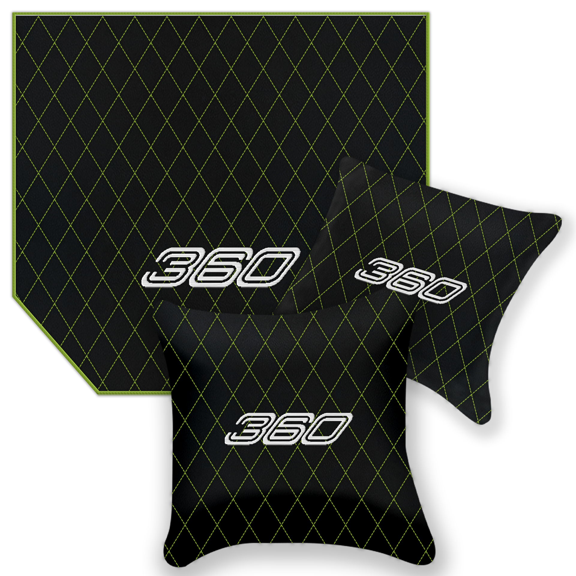 Premium Black Leather Floor Mats for Ferrari F430 (2004-2009)