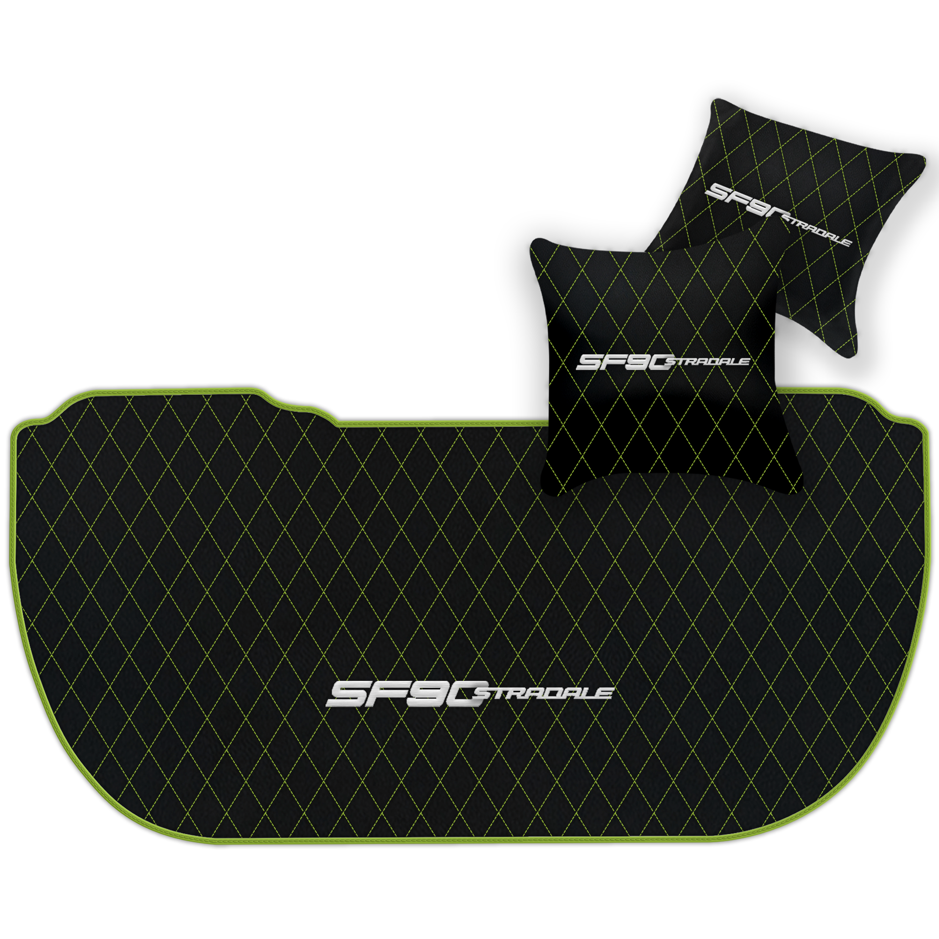 Premium Black Leather Floor Mats for Ferrari 360 (1999-2005)