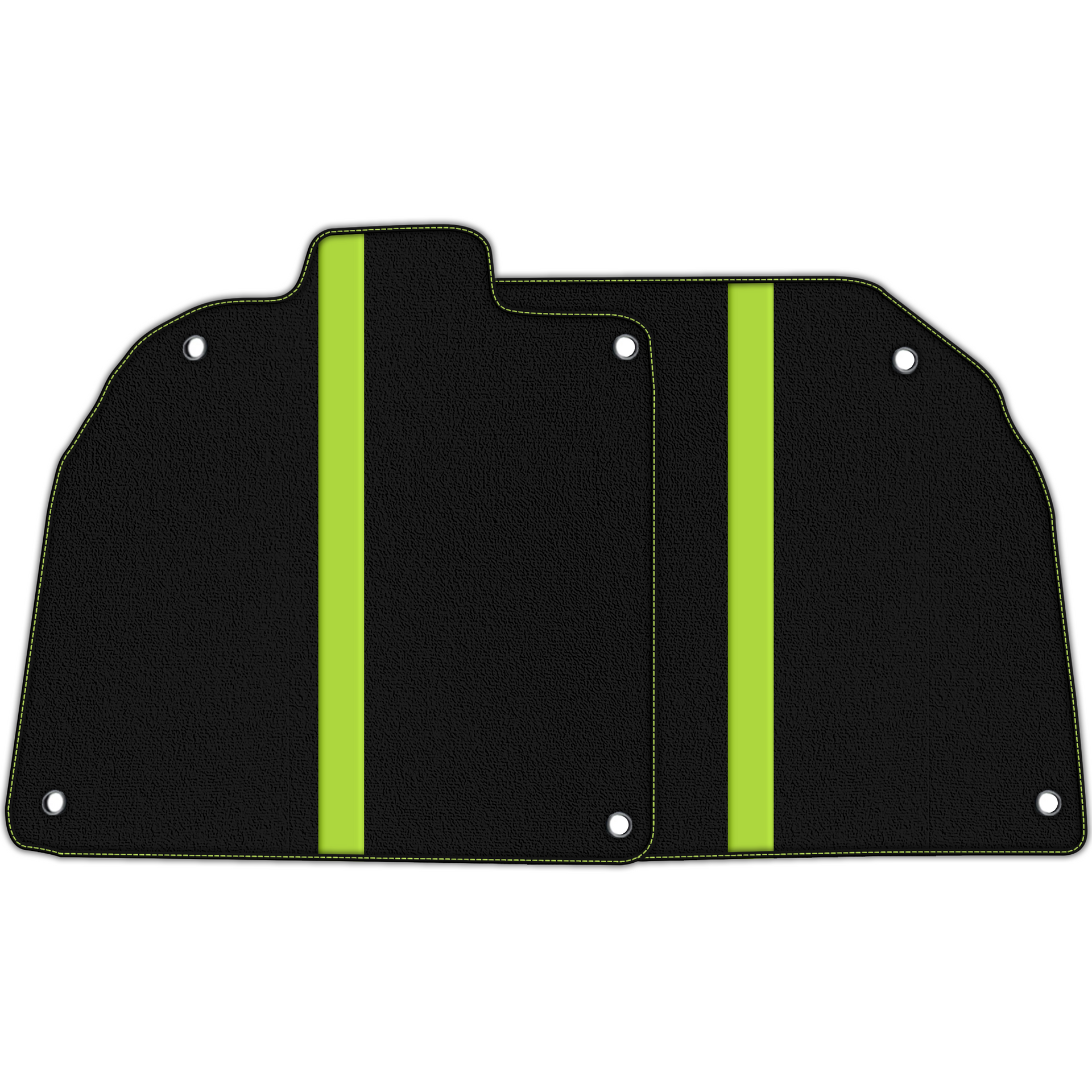 Custom Black Floor Mats with Leather for Lamborghini Aventador SV