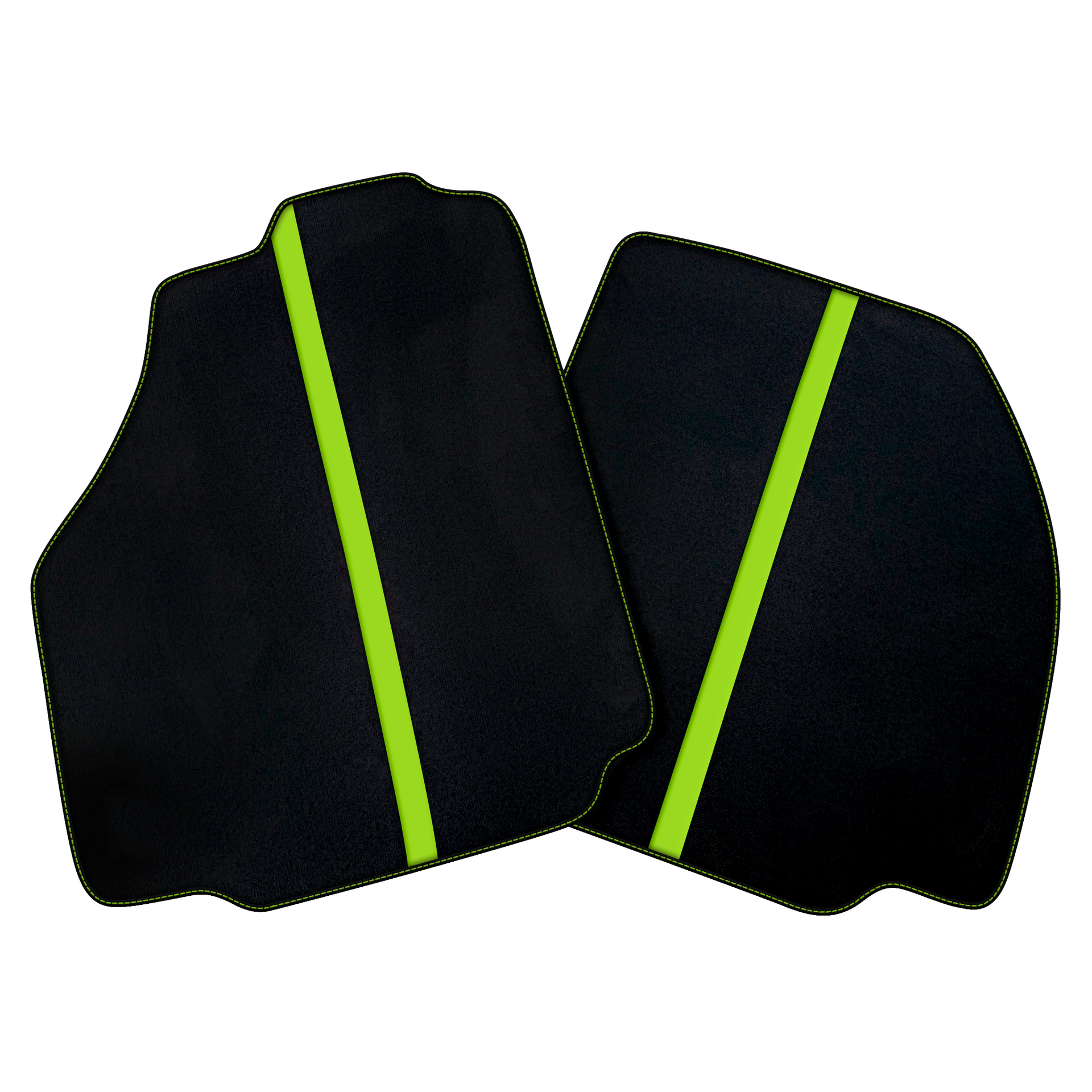 Black Car Floor Mats with Leather Line for Ferrari 458 Italia (2009-2015) | Various Colors