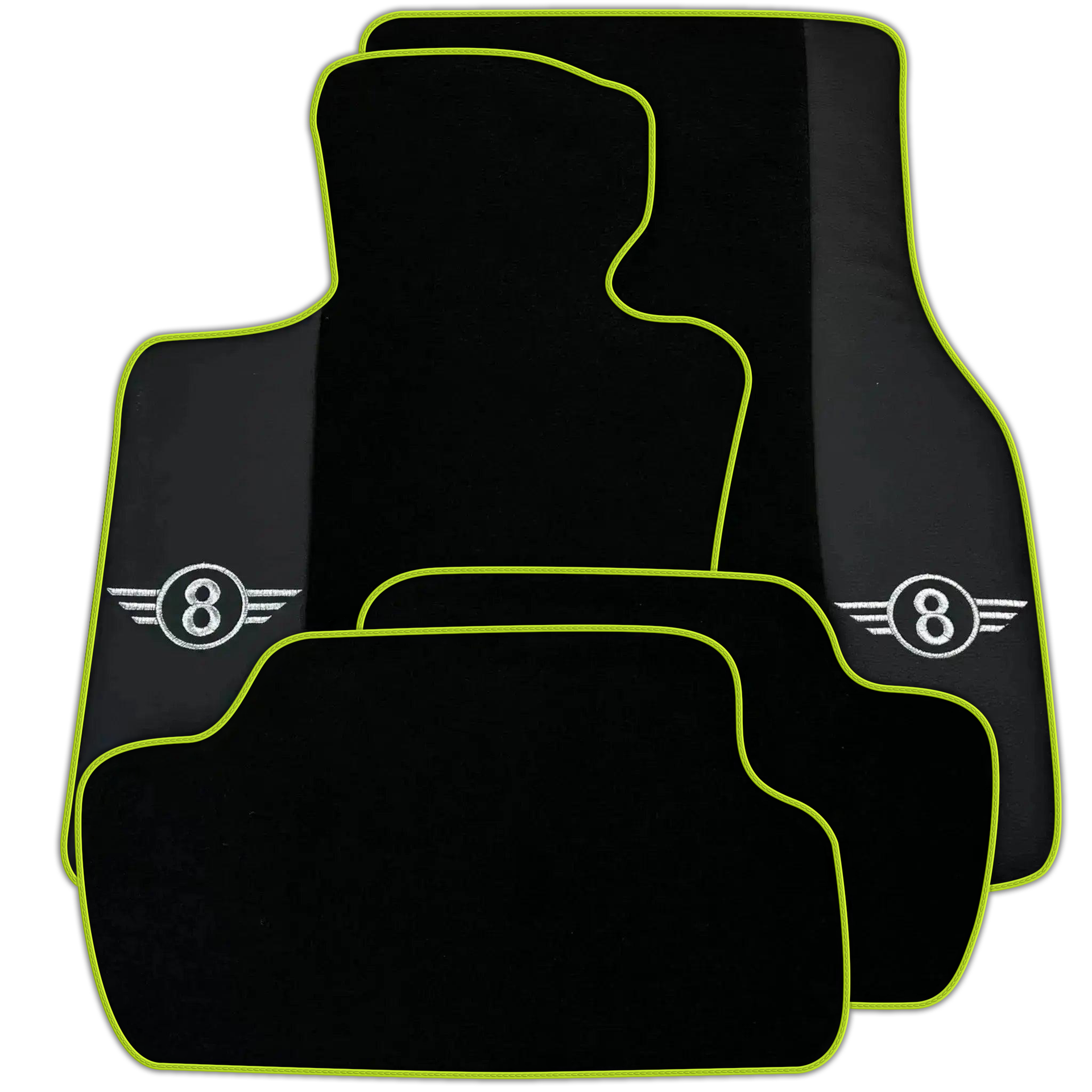 Black Floor Mats for Mini Cooper / One F55 5-Doors (2015-2023) Various Trim Colors