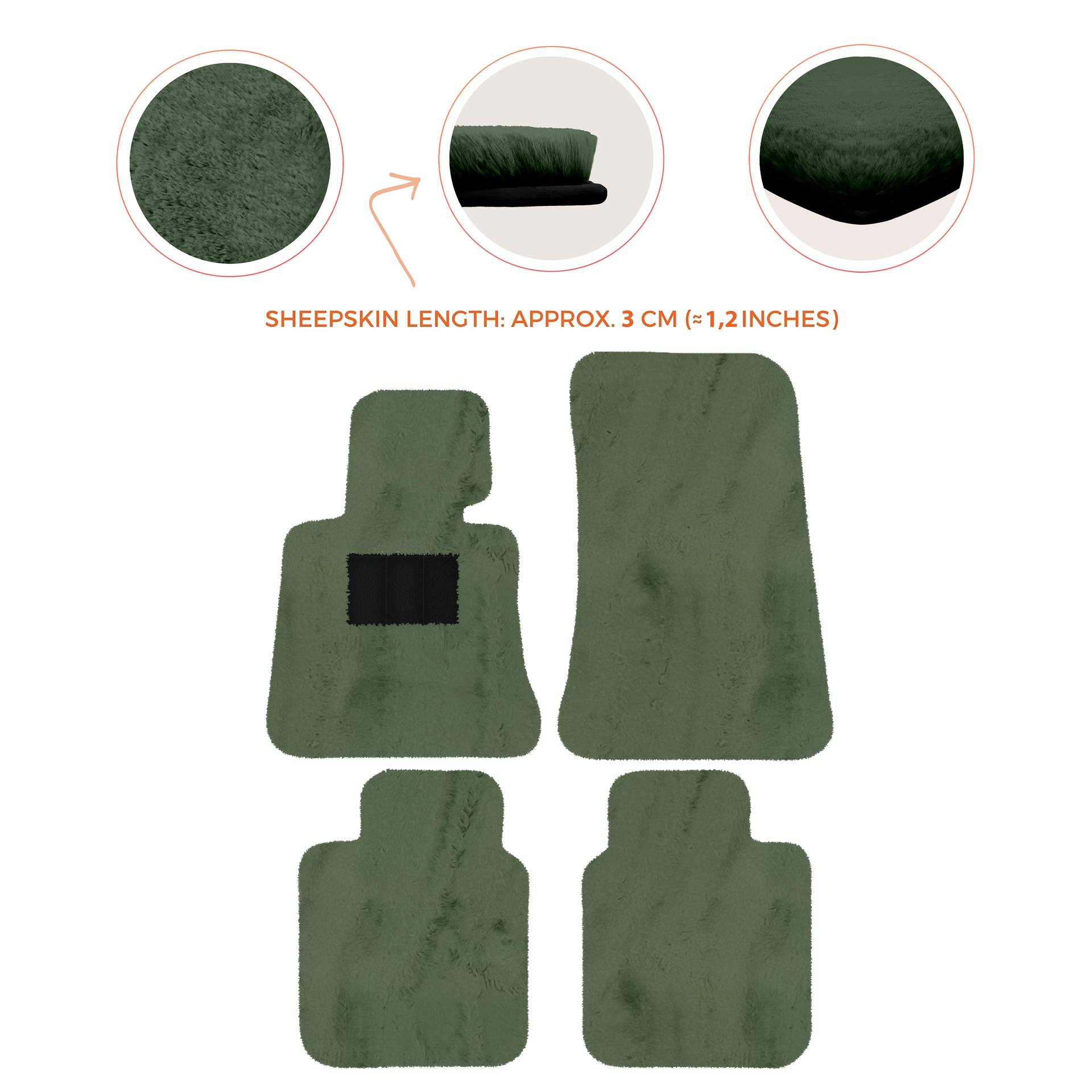 Luxury Sheepskin Floor Mats for Rolls-Royce Ghost Series I (2010-2014)