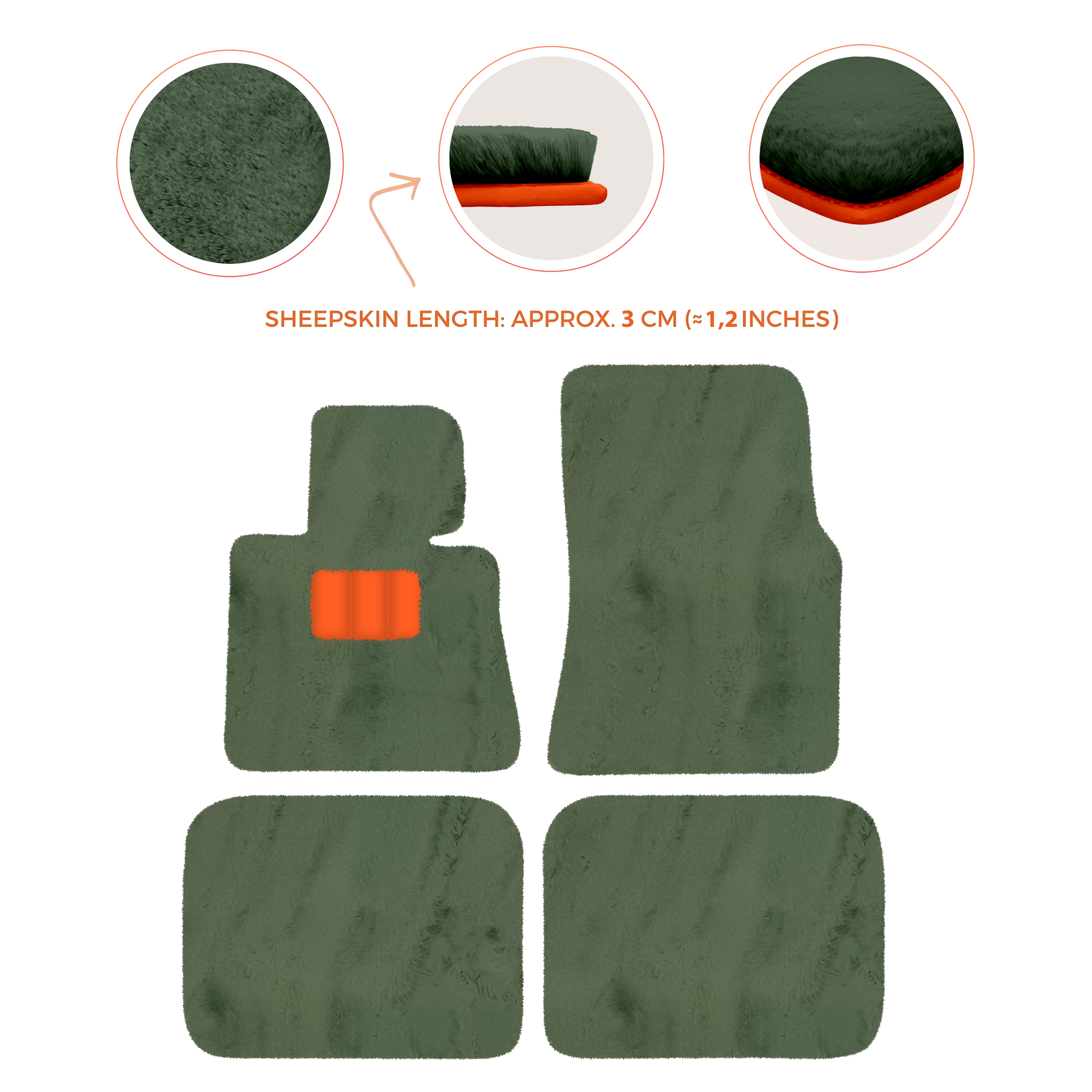 Luxury Sheepskin Floor Mats for Rolls-Royce Ghost Series I (2010-2014)