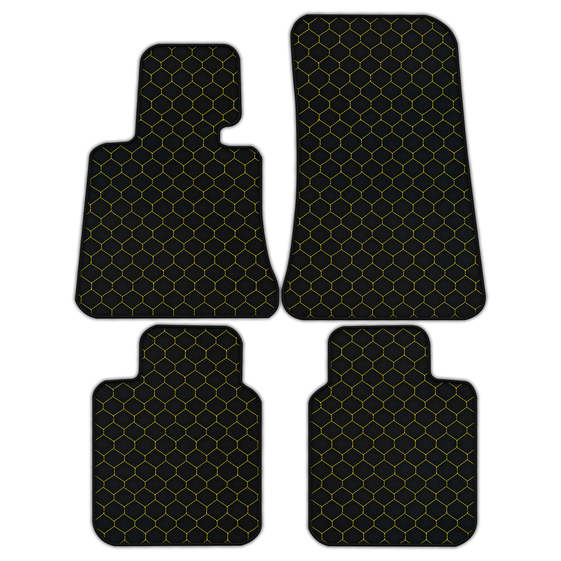 Customizable Leather Floor Mats with Hex Pattern for Rolls Royce Phantom Drophead Coupe (2007-2016)