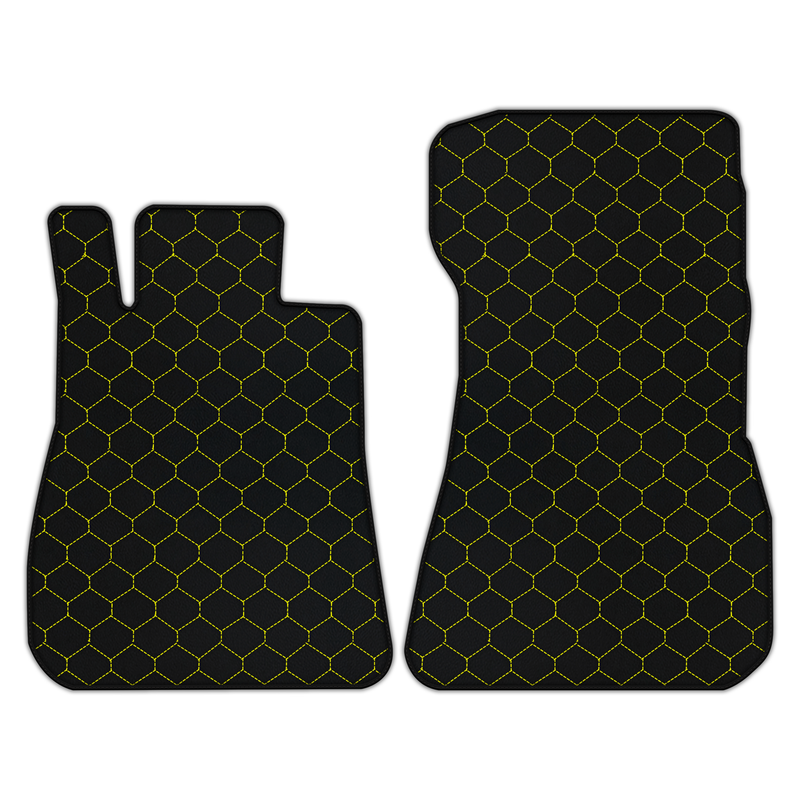 Customizable Leather Floor Mats with Hex Pattern for Mercedes Benz AMG GT 2-Door Coupe (2014-2025)