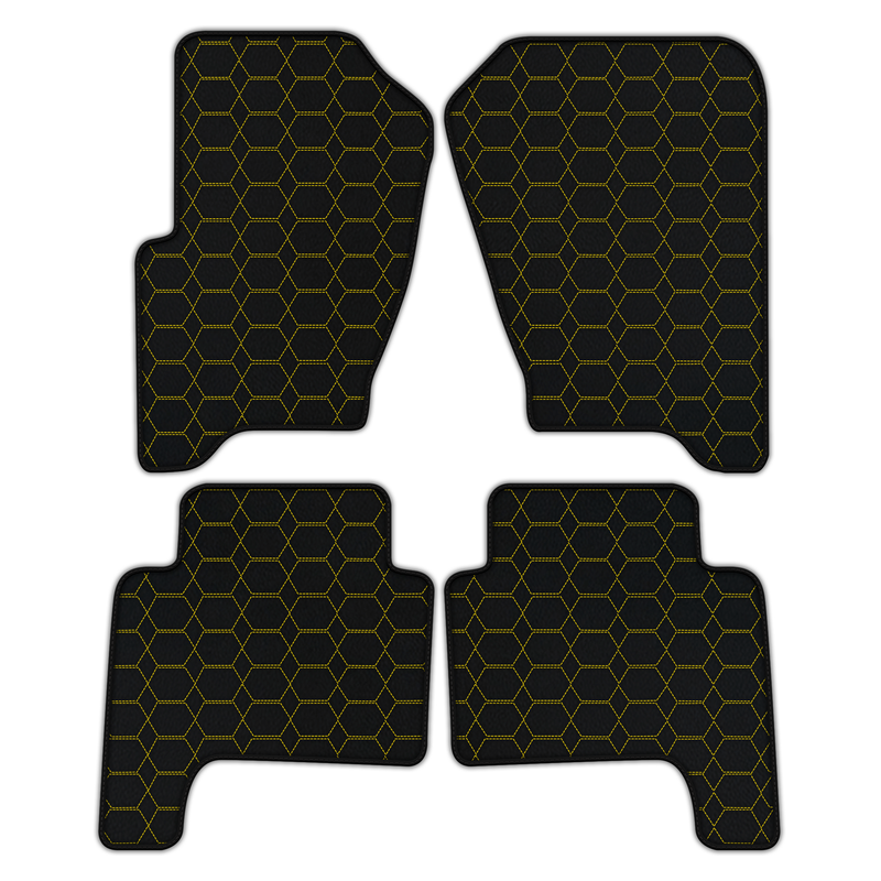 Customizable Leather Floor Mats with Hexagon Hex Pattern for Range Rover Sport (2005-2010)