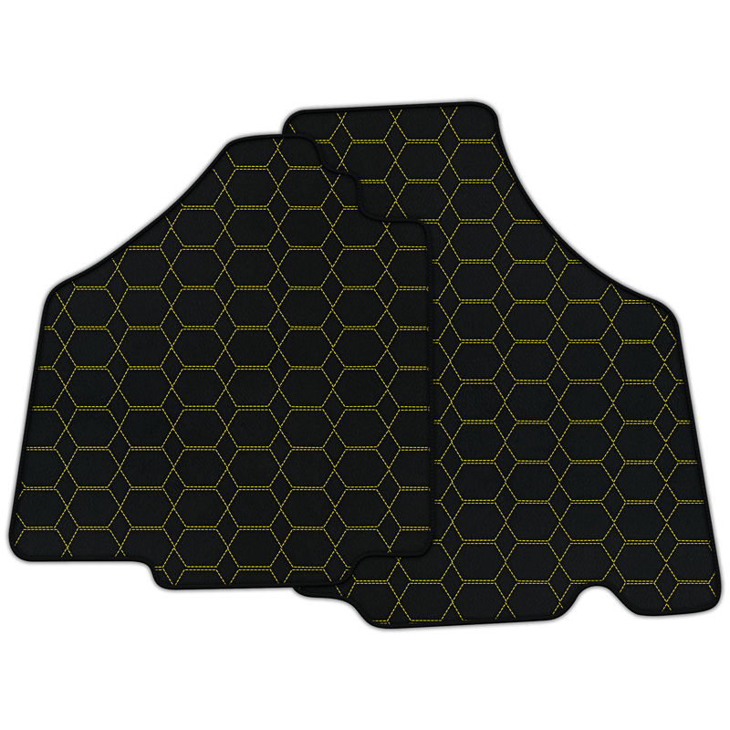 Anpassbare Lederfußmatten mit Hexagon-Muster für Lamborghini Murcielago (2001-2010)
