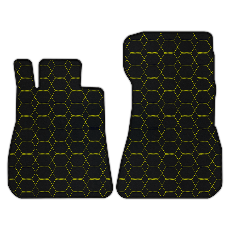 Customizable Leather Floor Mats with Hexagon Hex Pattern for Mercedes Benz AMG GT 2-Door Coupe (2014-2025)