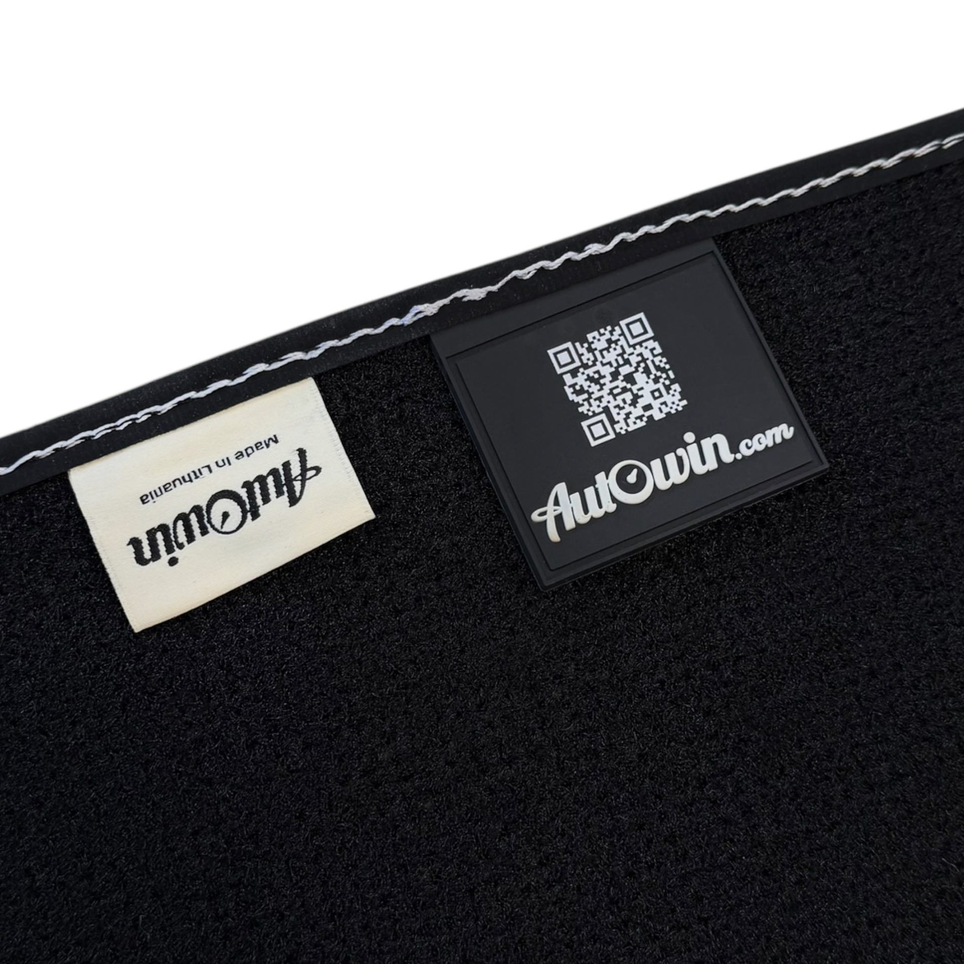 Lamborghini Huracan Floor Mats with Italian Flag and Logo in Orange Embroidery