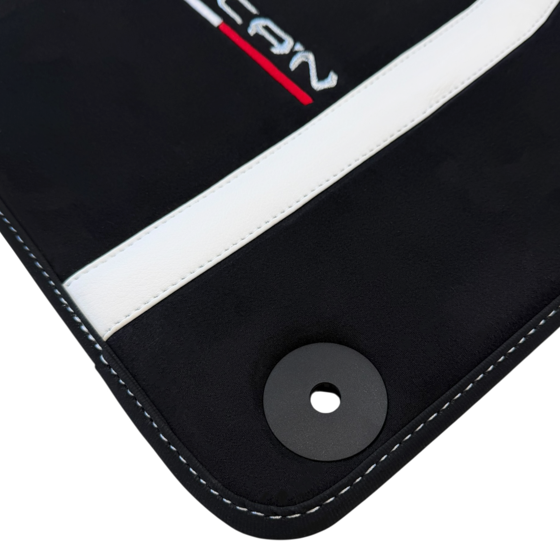 Lamborghini Huracan Floor Mats with Italian Flag and Logo in Orange Embroidery