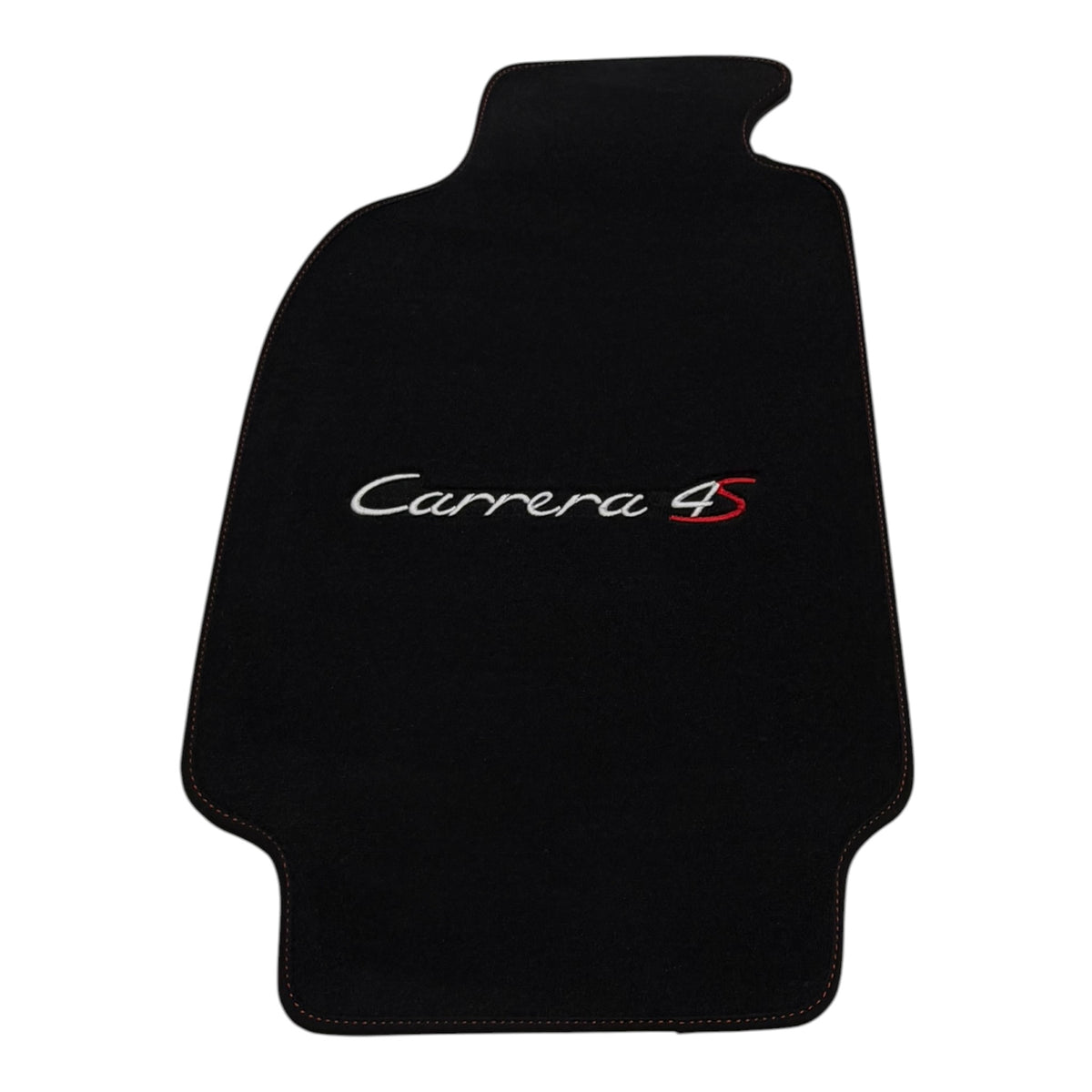 Schwarze Autofußmatten aus Velours für Porsche Carrera 4S (1995-2026)