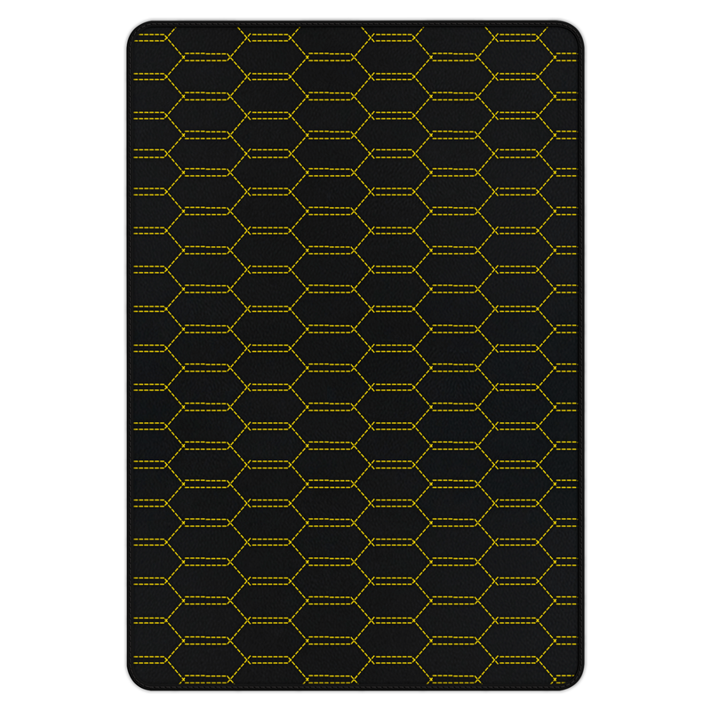 Anpassbare Kofferraummatten aus Leder mit verschlungenem Sechseckmuster für Ferrari 458 GT2 (2012-2015)