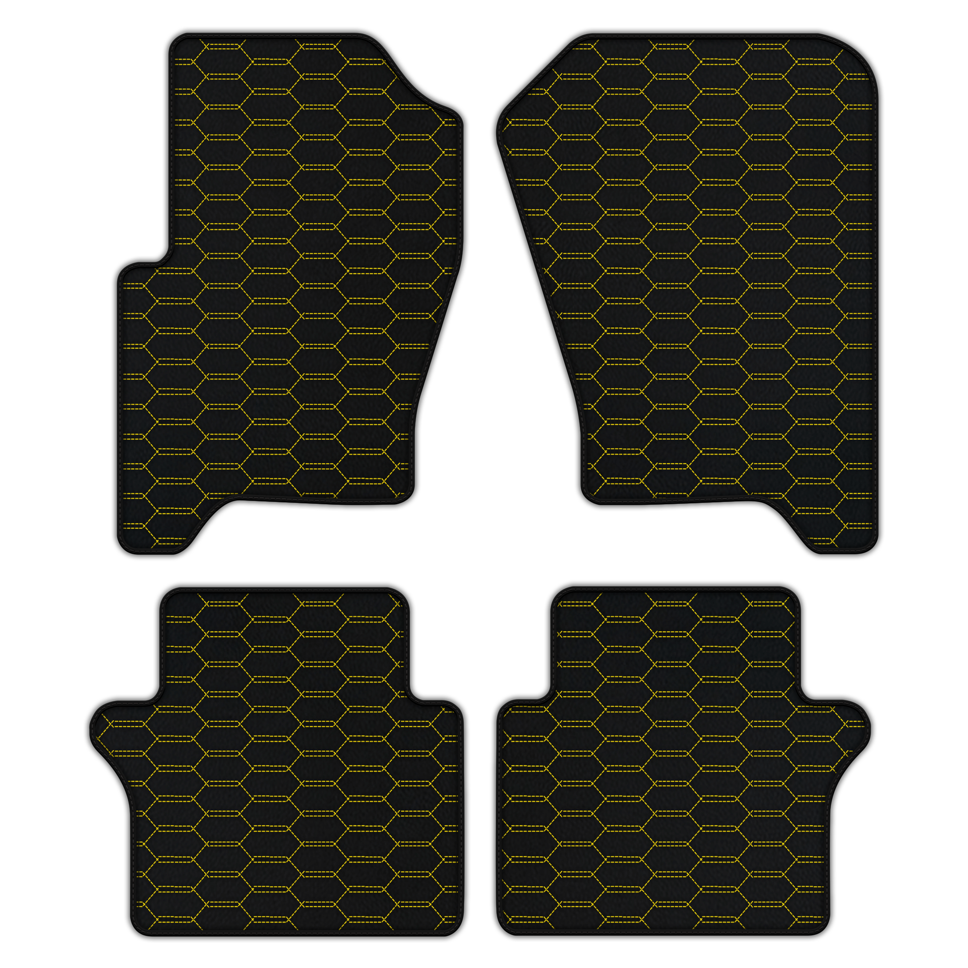 Customizable Hexagon Leather Floor Mats for Range Rover Sport