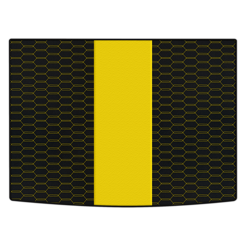 Customizable Leather Trunk Floor Mats with Interlaced Hex Pattern for Mercedes Benz B-Class W246 (2011-2019)