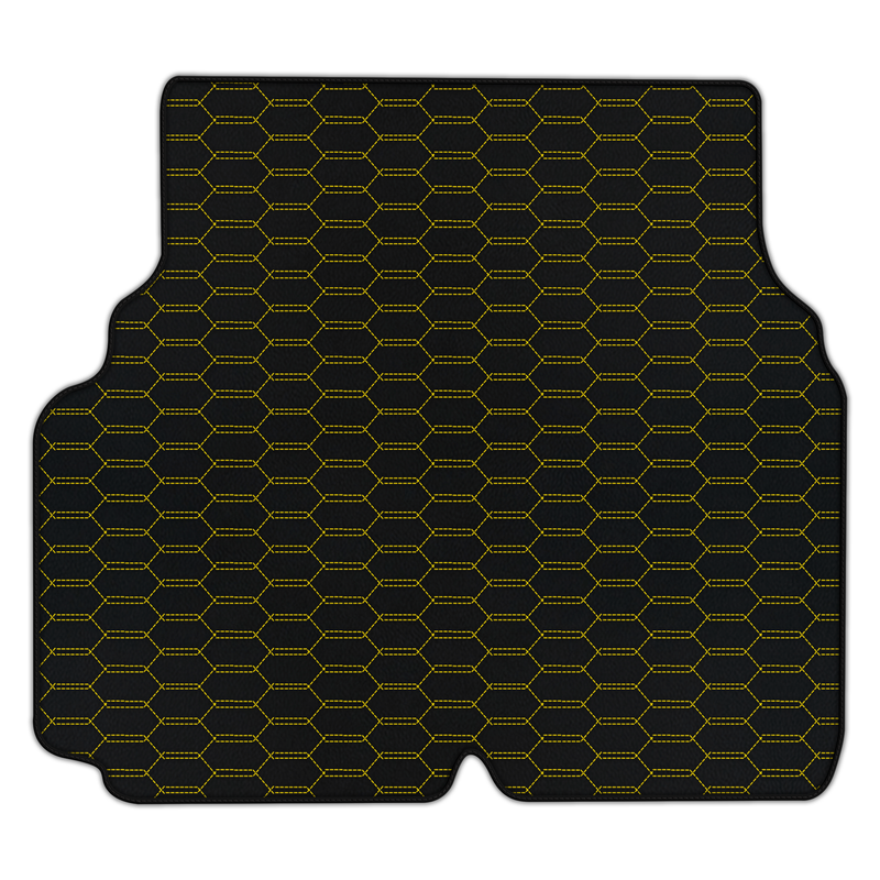 Customizable Leather Trunk Floor Mats with Interlaced Hex Pattern for Maserati Quattroporte