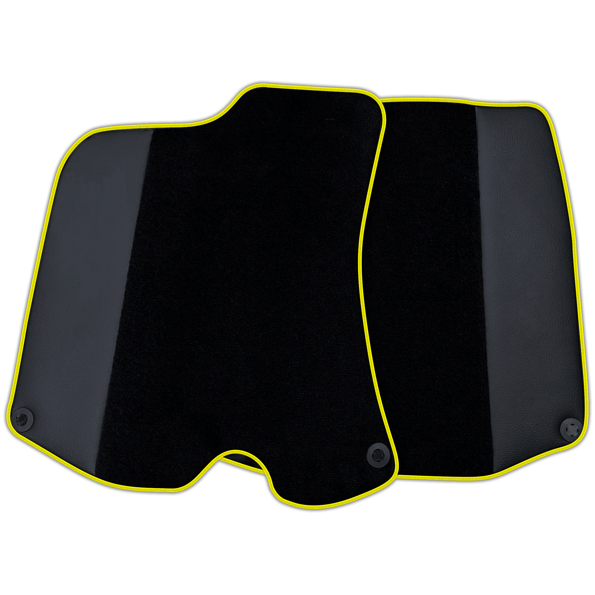 Custom Black Floor Mats For Ferrari Portofino (2018-2023) With Leather