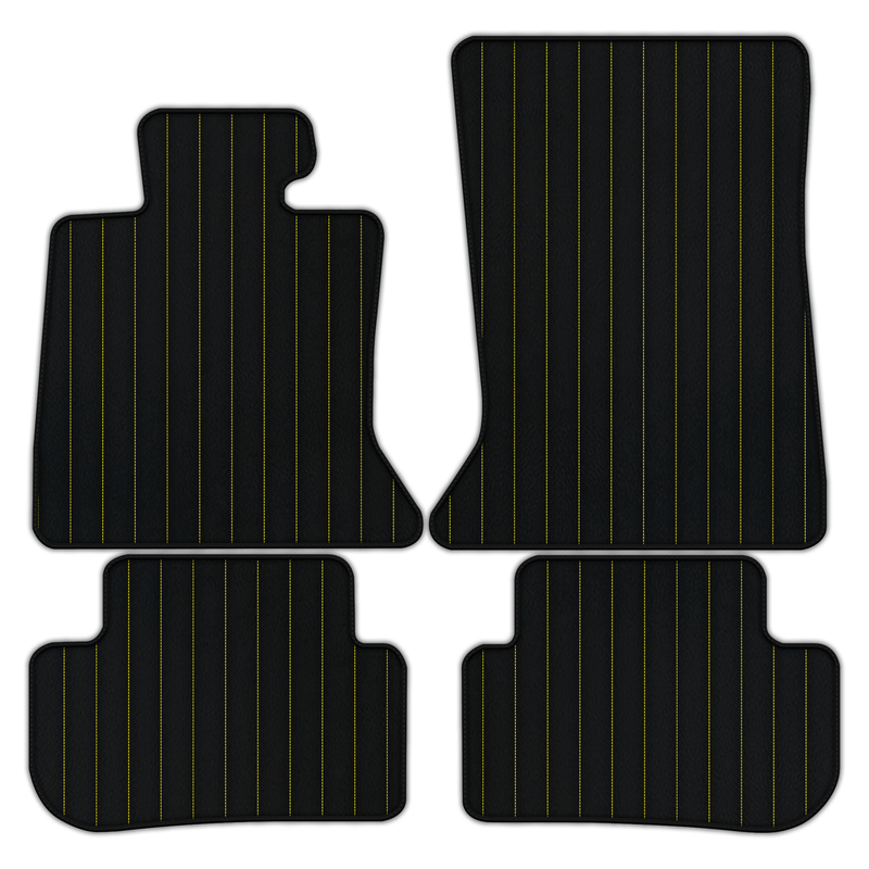 Customizable Leather Floor Mats with Line Pattern for Rolls Royce Wraith (2013–2023)