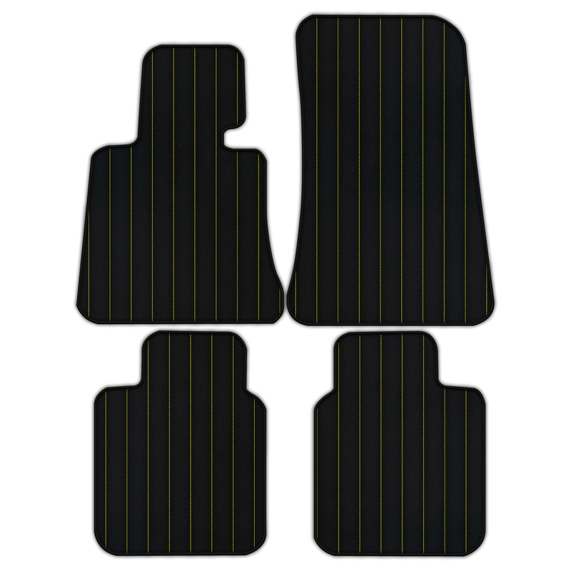 Customizable Leather Floor Mats with Line Pattern for Rolls Royce Phantom Drophead Coupe (2007-2016)