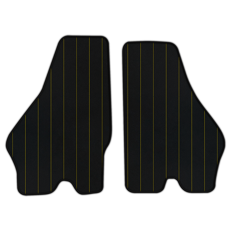 Customizable Leather Floor Mats with Line Pattern for Lamborghini Jalpa (1981-1988)