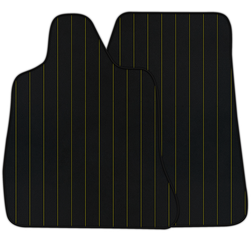 Customizable Leather Floor Mats with Line Pattern for Chevrolet Corvette C7 (2014-2019)