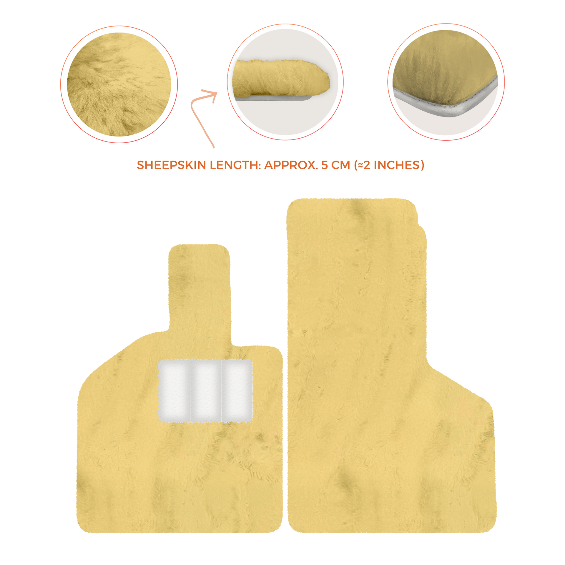 Luxury Sheepskin Floor Mats for Lamborghini Gallardo (2004-2014)