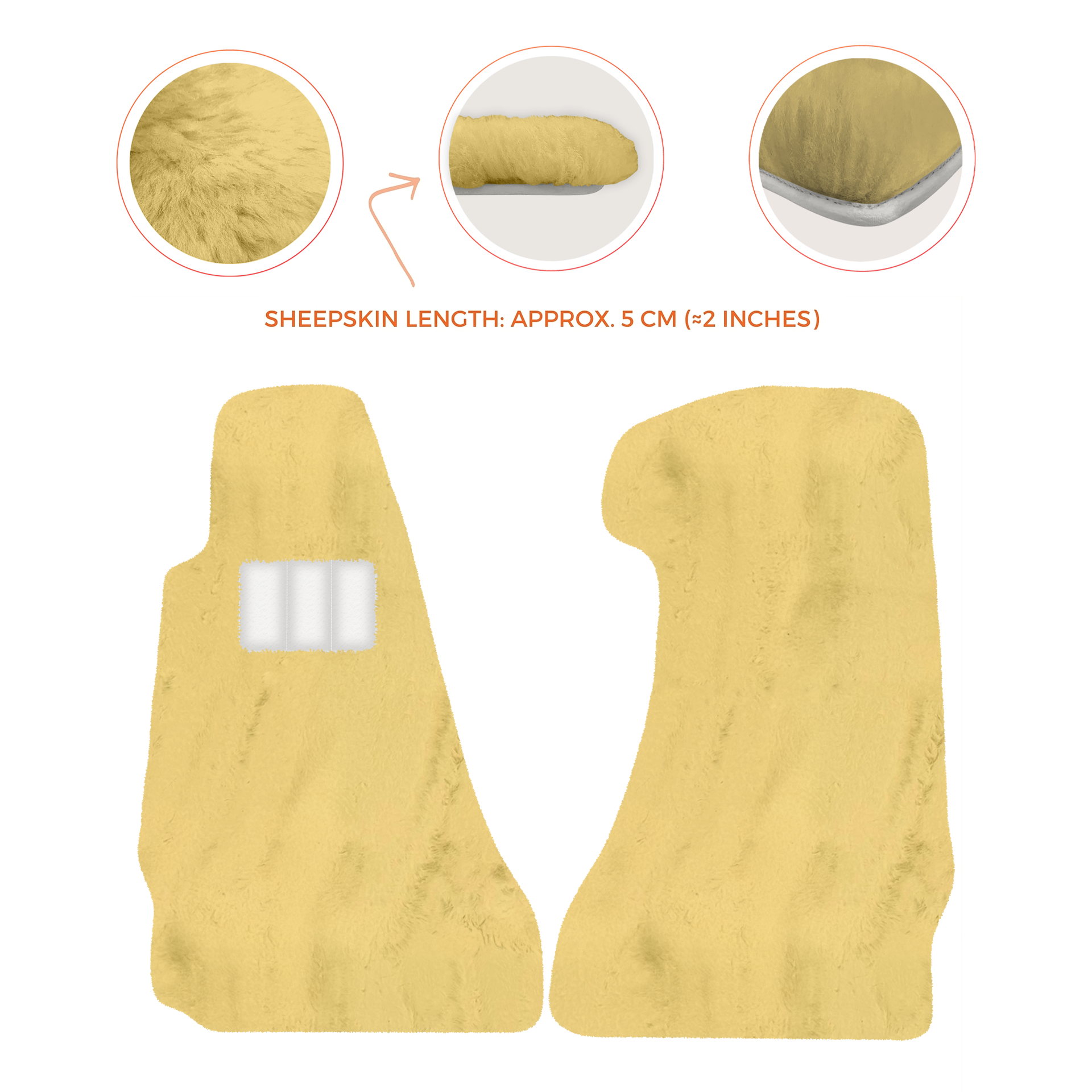 Premium Sheepskin Floor Mats for Aston Martin V8 Vantage (2006-2017)