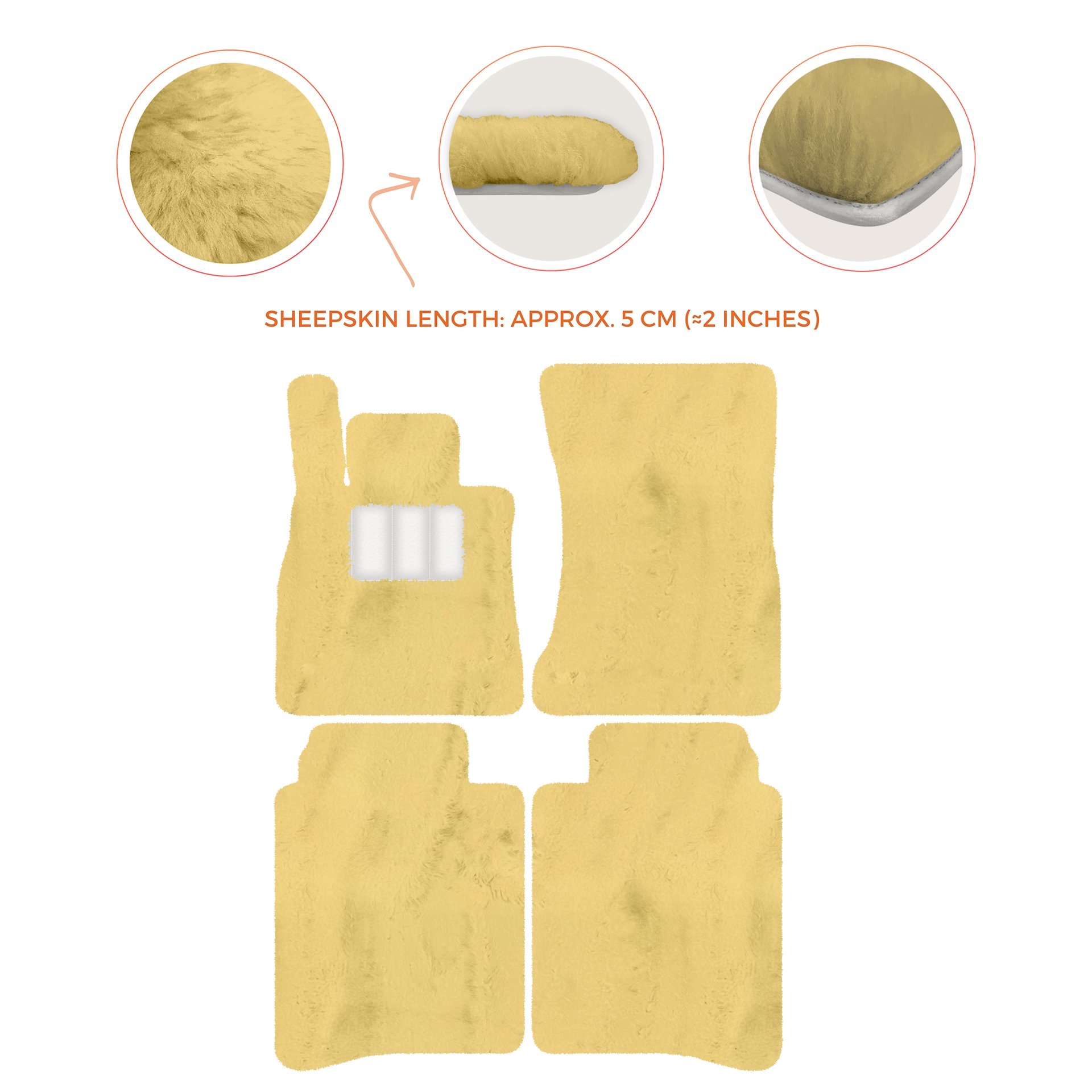 Luxury Sheepskin Floor Mats for Mercedes-Benz S-Class X222 | 2015-2021