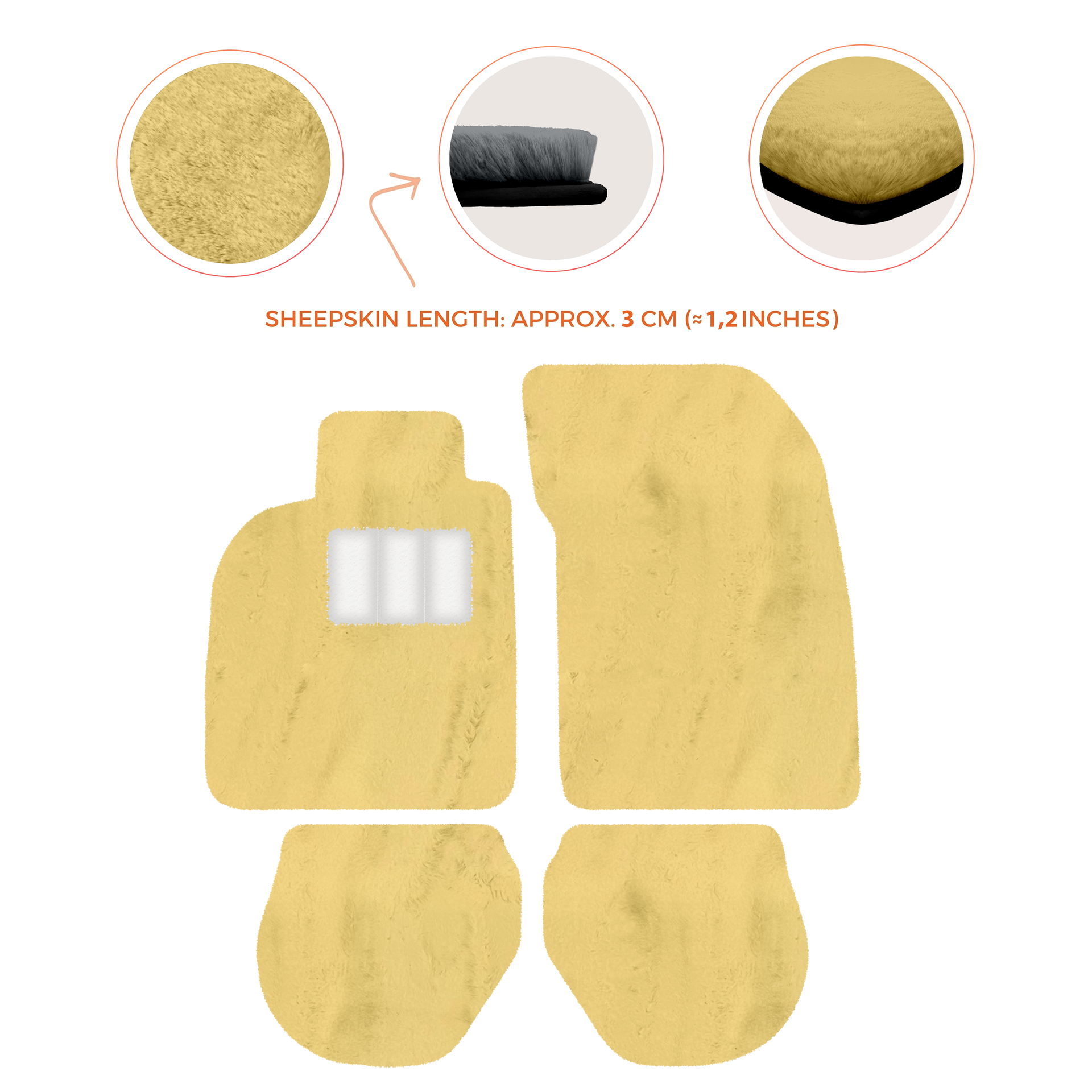 Customizable Leather Floor Mats with Divario Pattern for Porsche 911 - 993 (1994-1998) - AutoWin