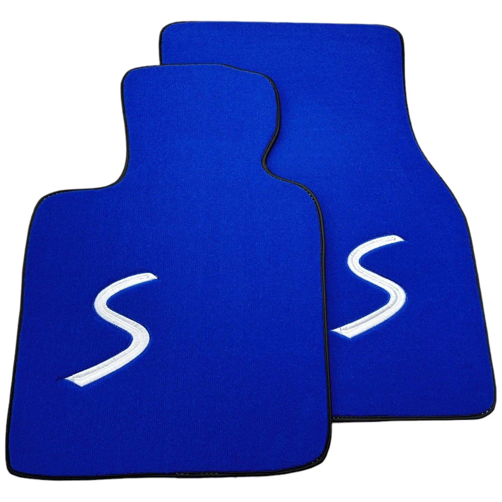 Blue Floor Mats for Mini Cooper / One Electric (2020-2023) - AutoWin