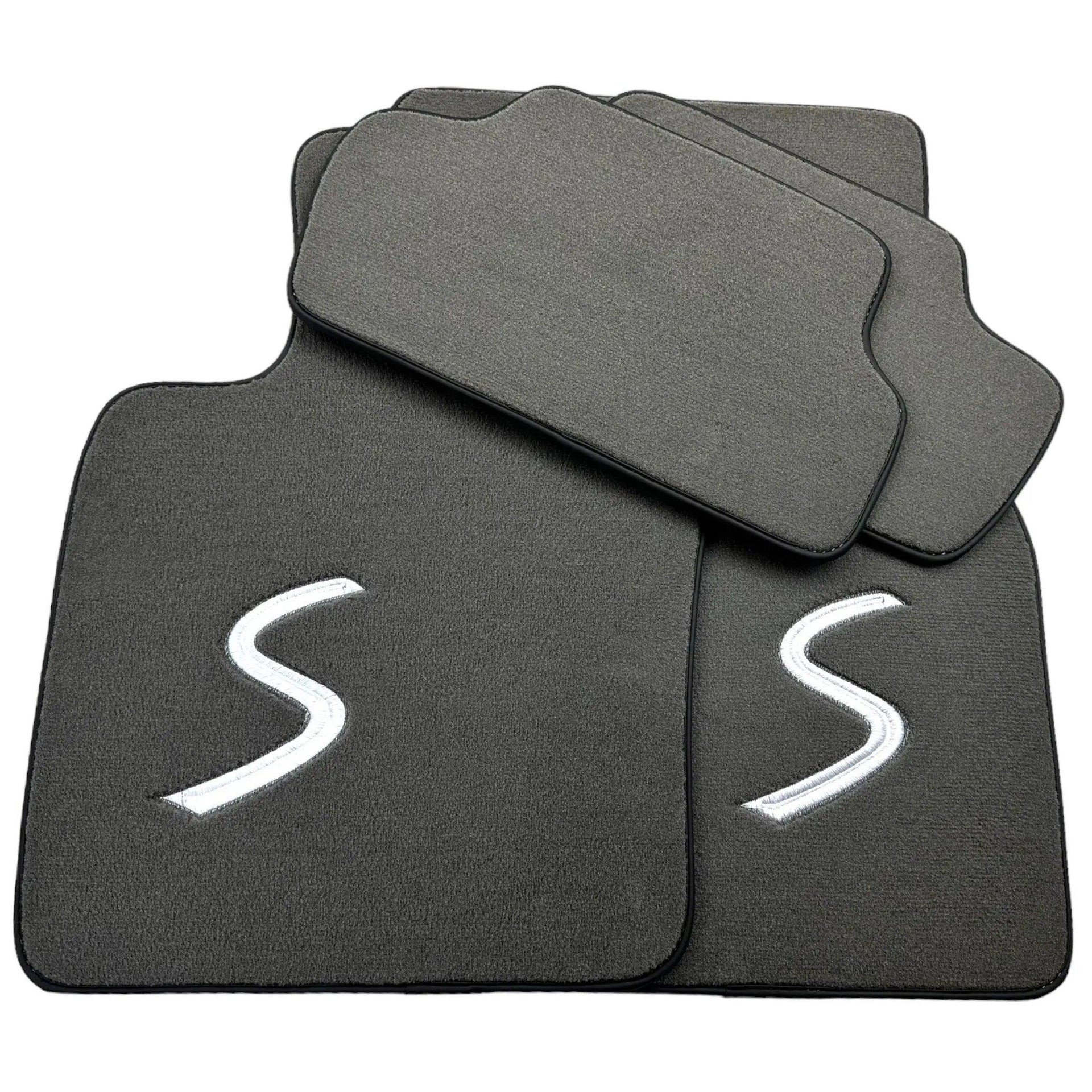Grey Floor Mats for Mini Cooper / One F55 5-Doors (2015-2023) - AutoWin