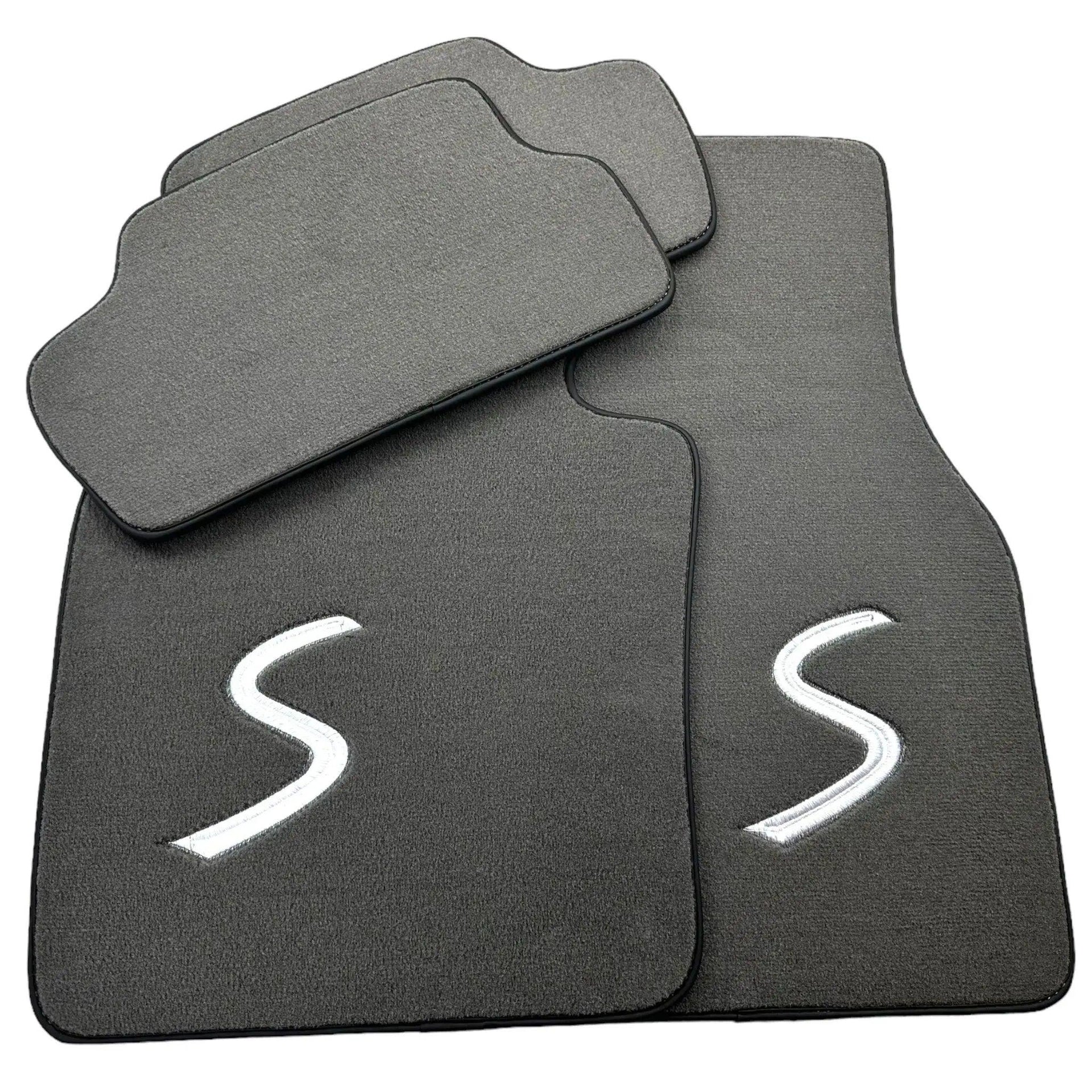 Grey Floor Mats for Mini Cooper / One F56 3-Doors (2014-2023) - AutoWin