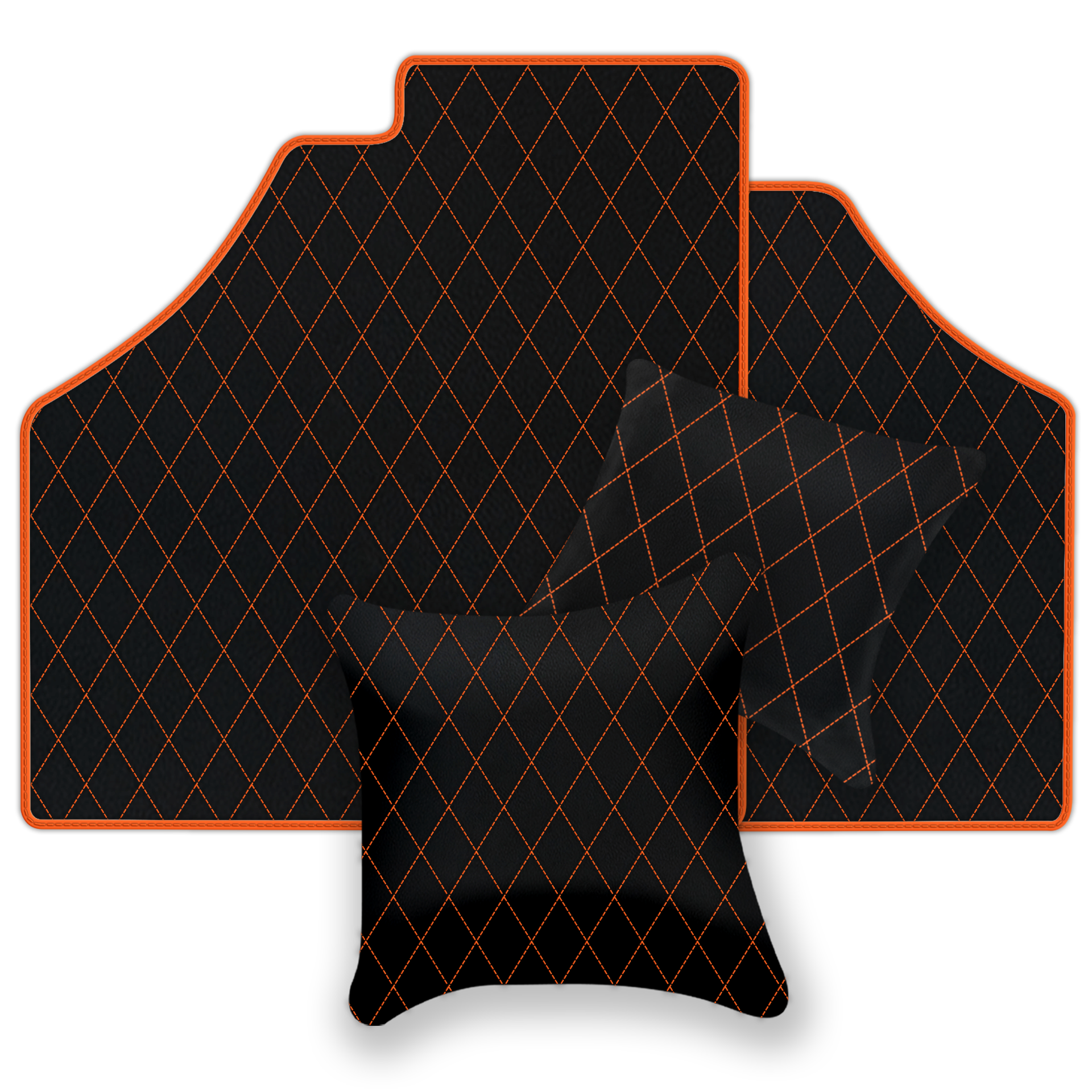 Black Leather Floor Mats for Ferrari F355 (1994-1999) | AW1 Design