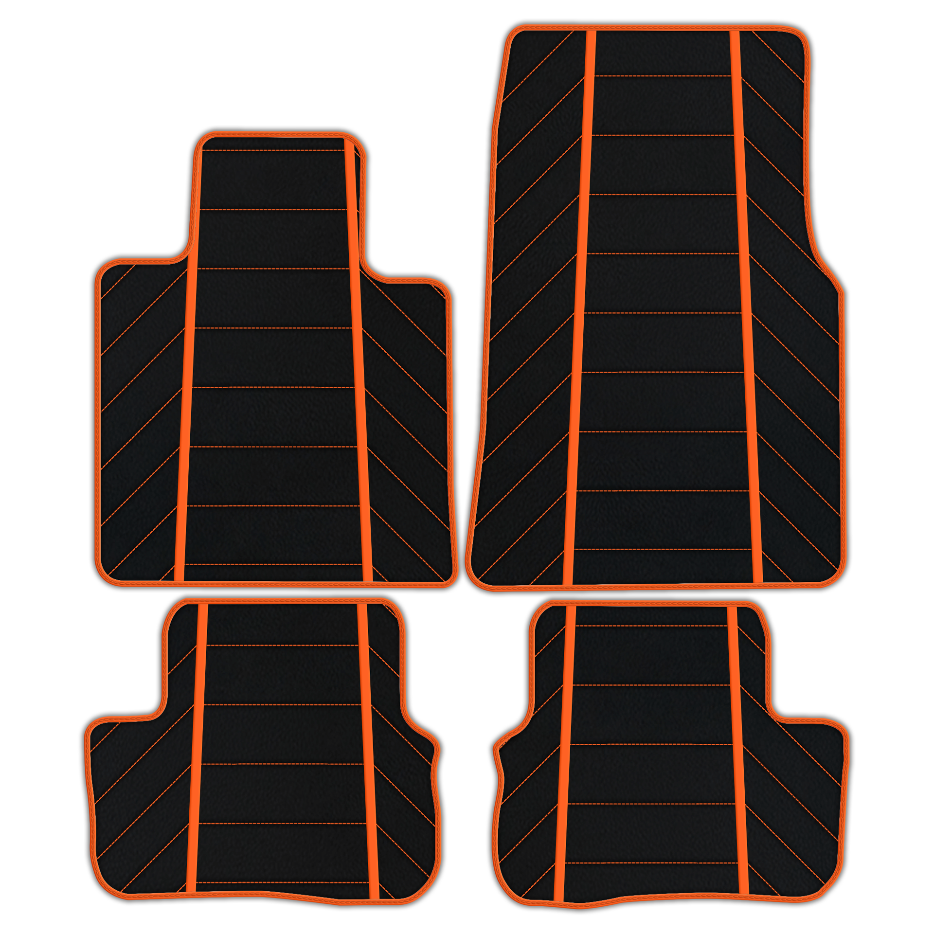 Luxury Black Leather Floor Mats for Rolls Royce Dawn 2016-2023