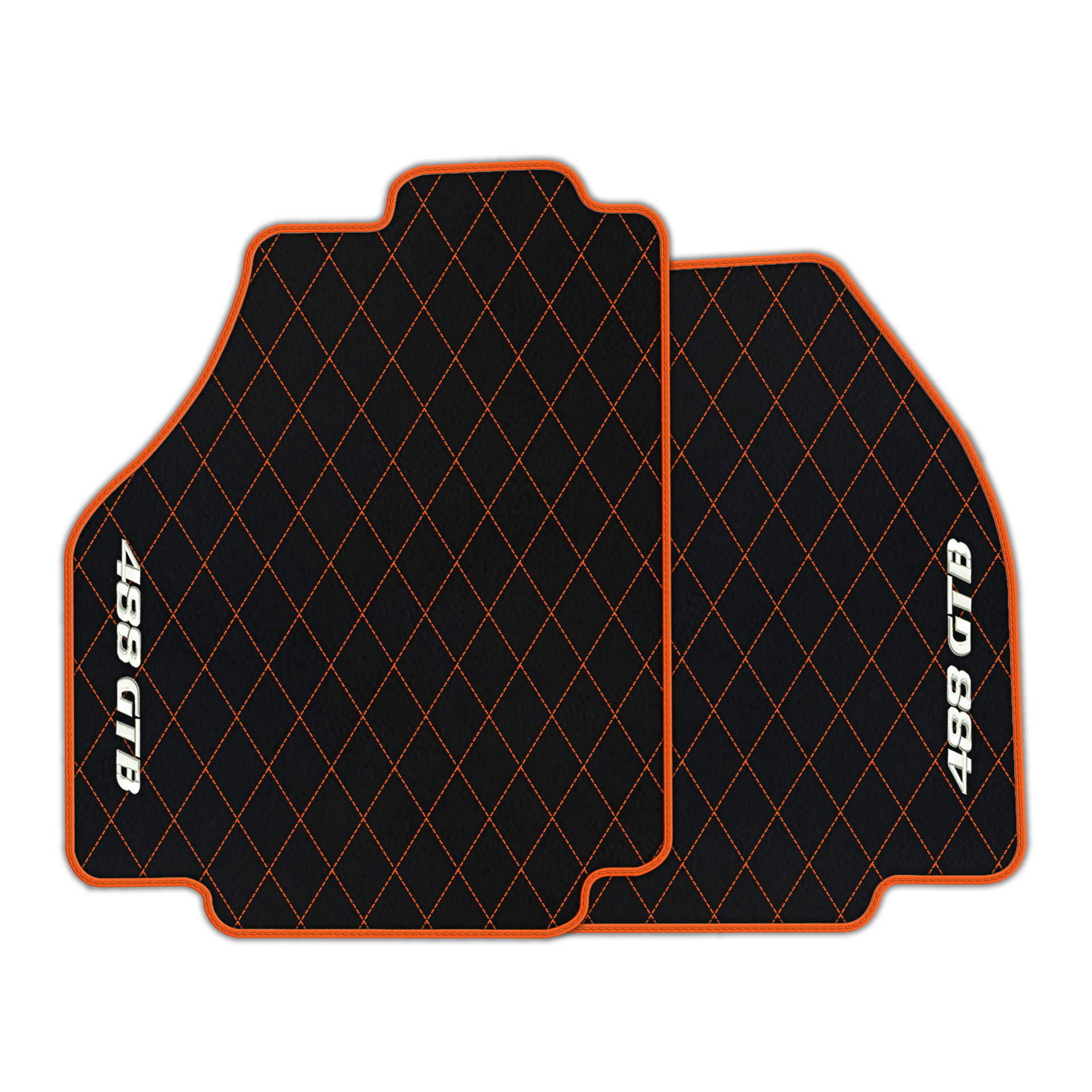 Premium Black Leather Floor Mats for Ferrari 458 Italia (2009-2015)