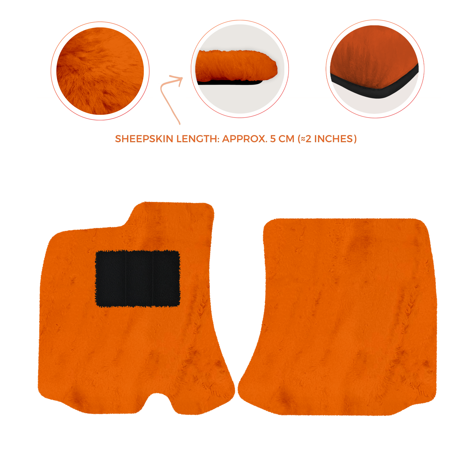 Premium Sheepskin Floor Mats for Bentley Arnage RL (1998-2009)