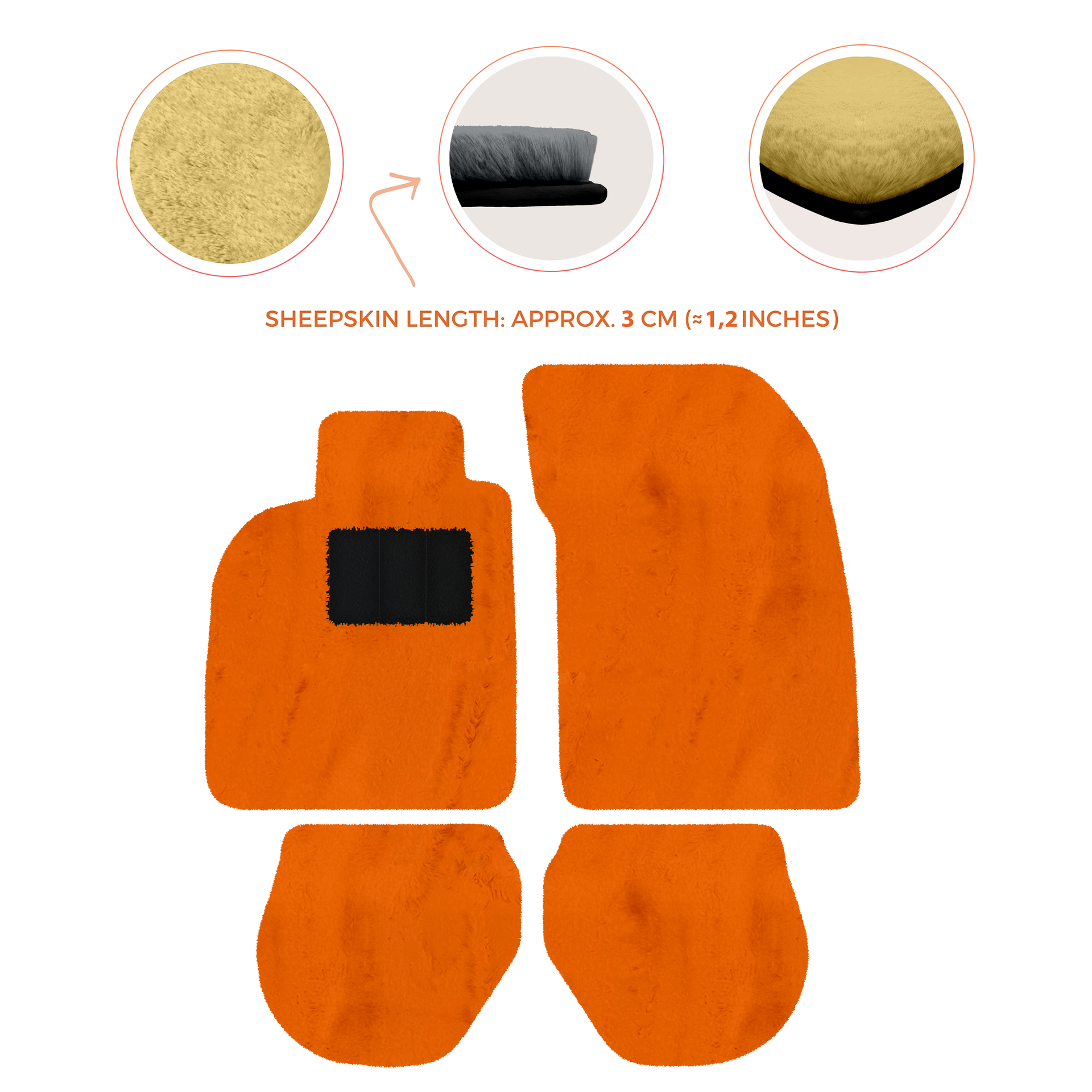 Customizable Leather Floor Mats with Divario Pattern for Porsche 911 - 993 (1994-1998) - AutoWin