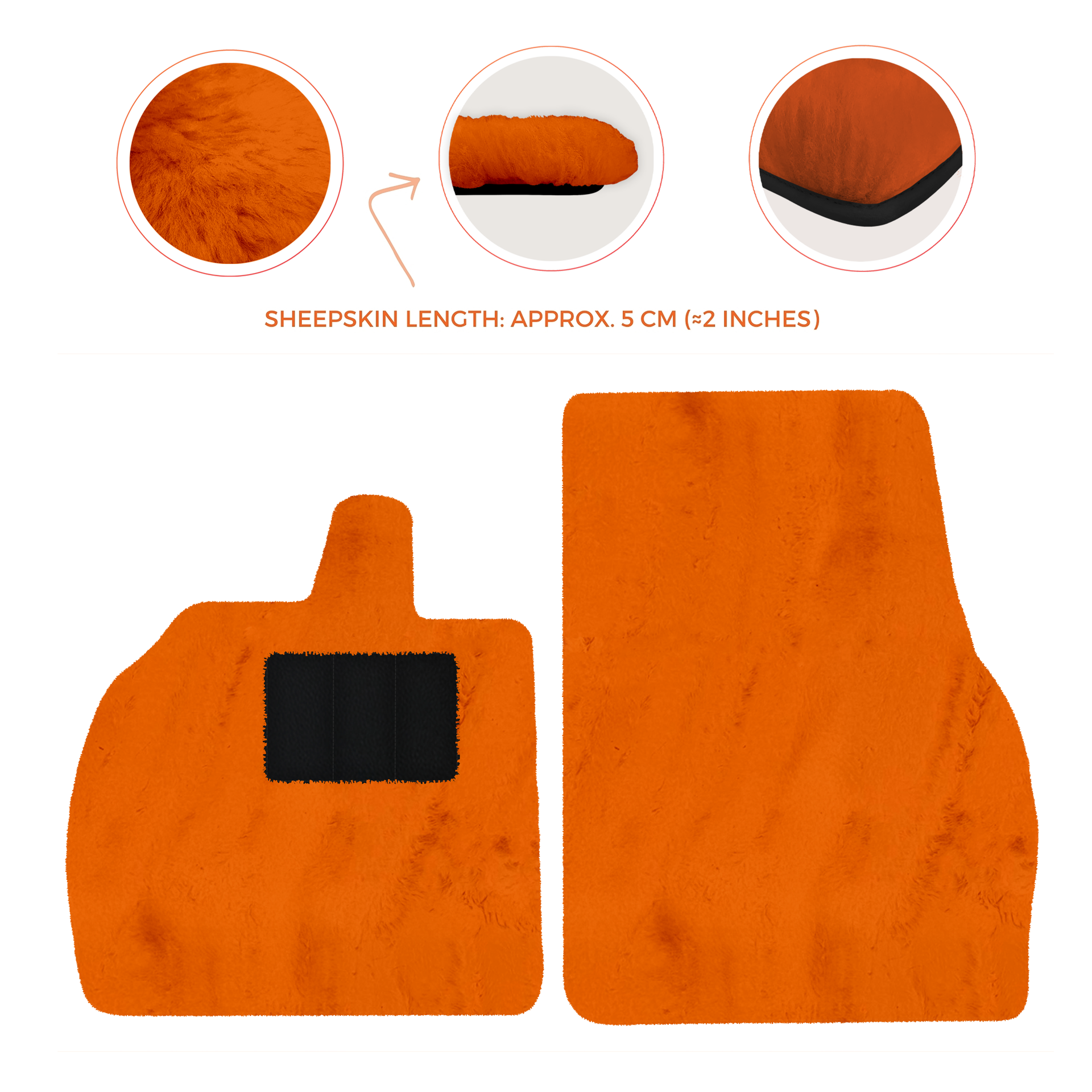 Luxury Sheepskin Floor Mats for Lamborghini Revuelto 2024-2025