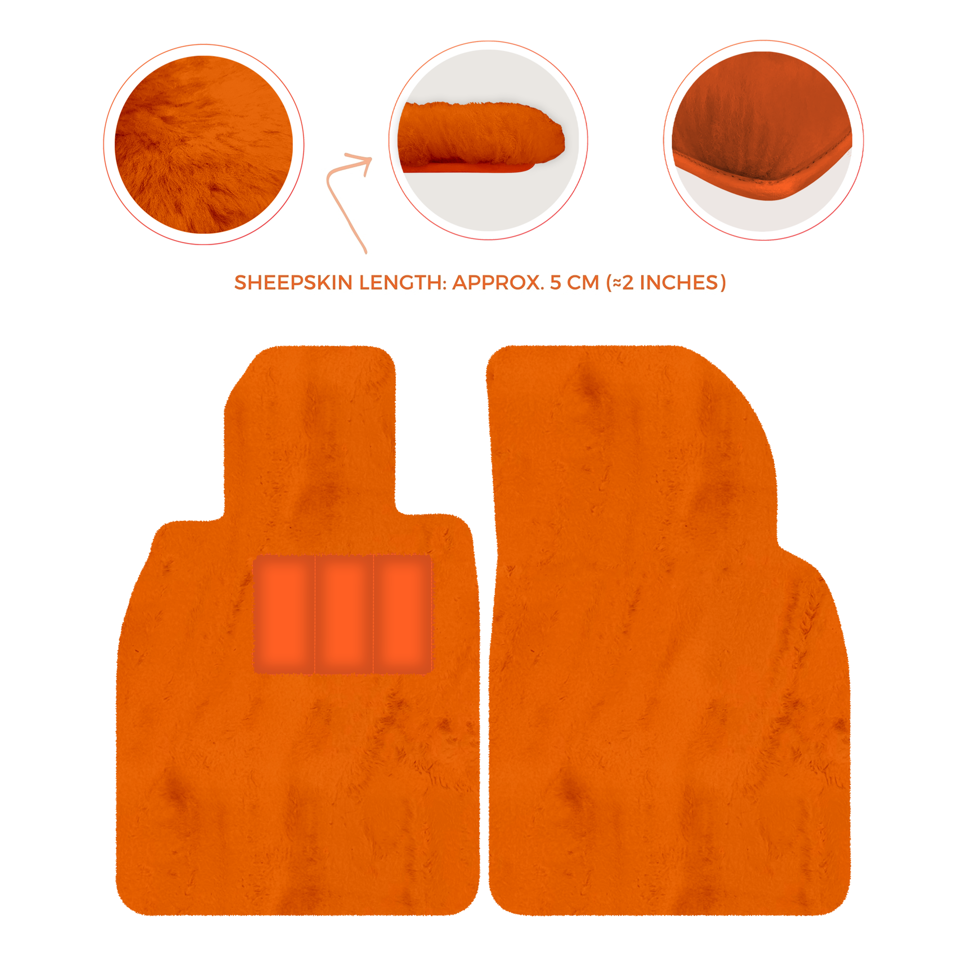 Deluxe Luxury Sheepskin Floor Mats for Porsche 911 SC (1978-1984)