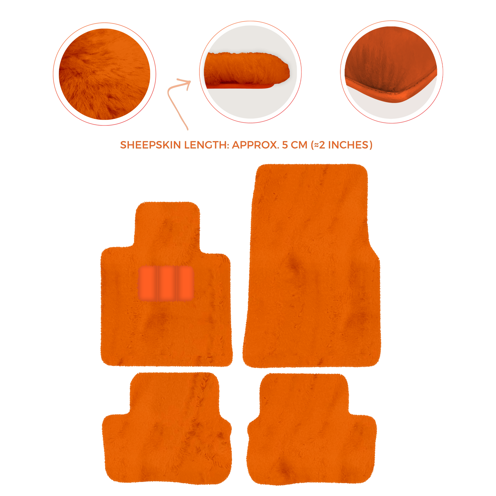 Premium Sheepskin Floor Mats for Rolls-Royce Cullinan (2018-2025)