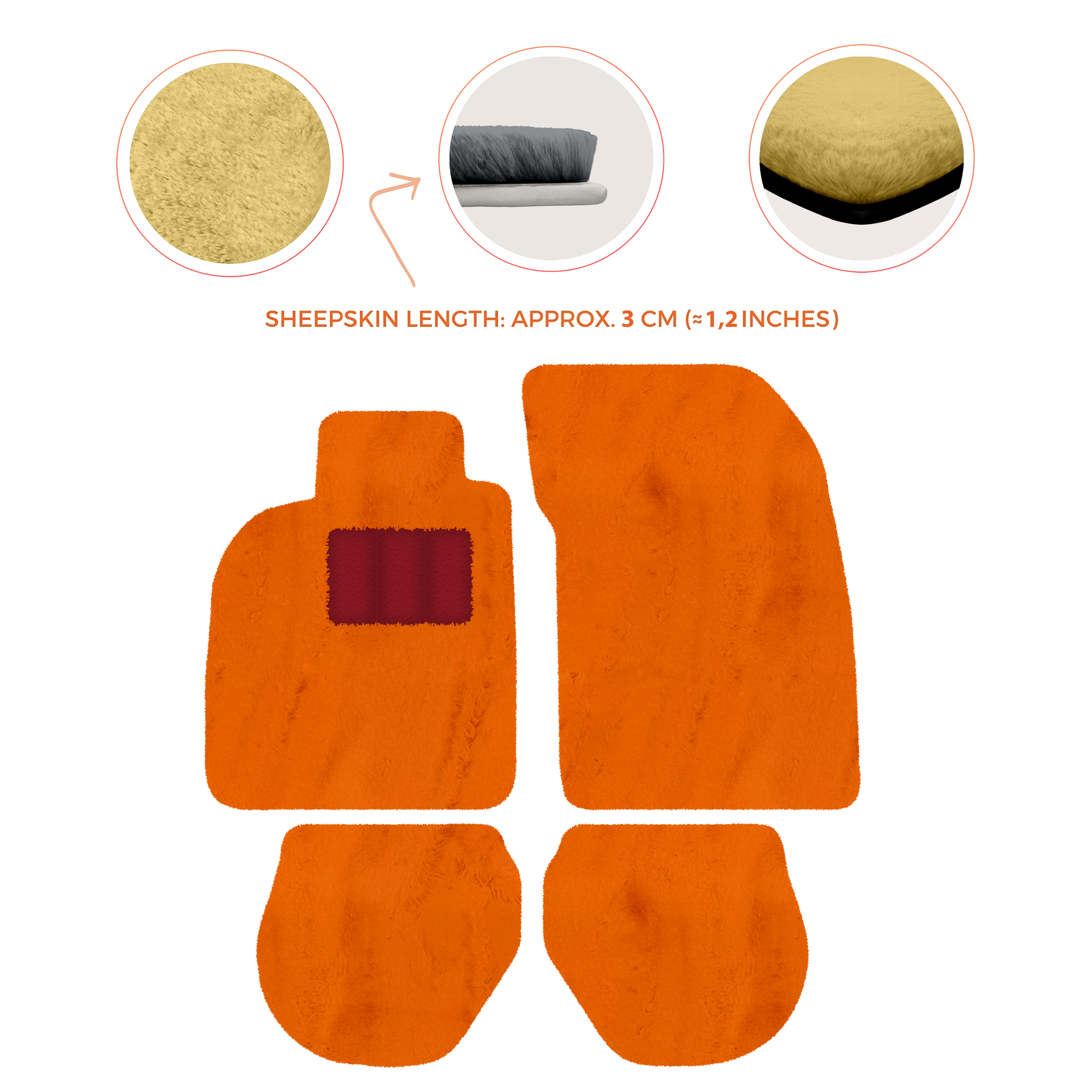 Customizable Leather Floor Mats with Divario Pattern for Porsche 911 - 993 (1994-1998) - AutoWin