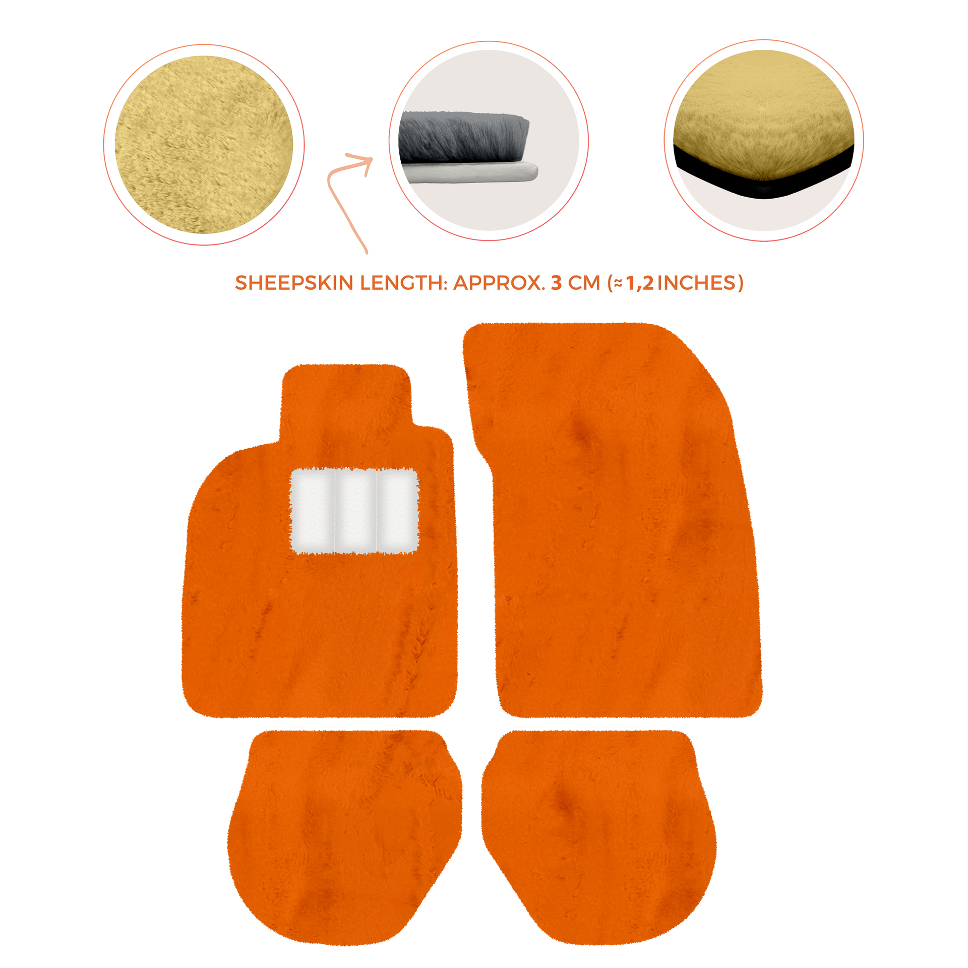 Customizable Leather Floor Mats with Divario Pattern for Porsche 911 - 993 (1994-1998) - AutoWin