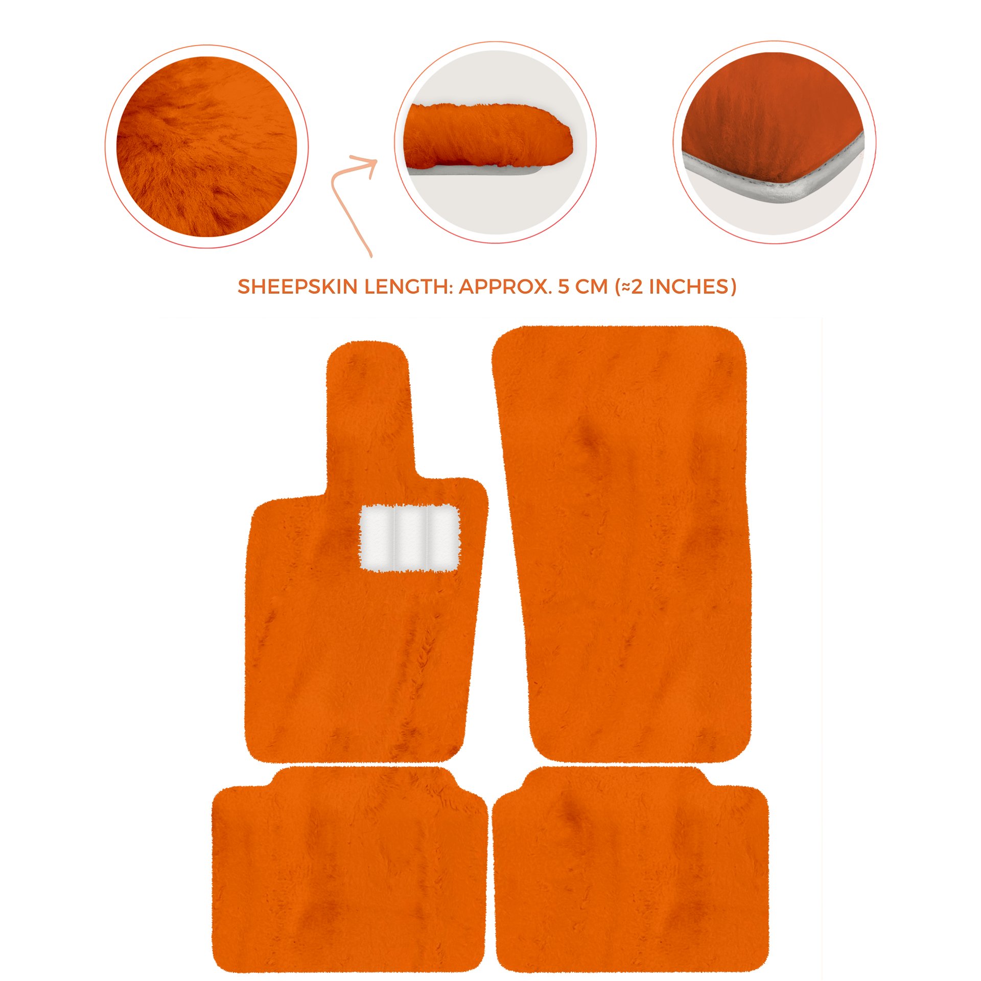 Luxury Sheepskin Floor Mats for Porsche Panamera (2017-2023)