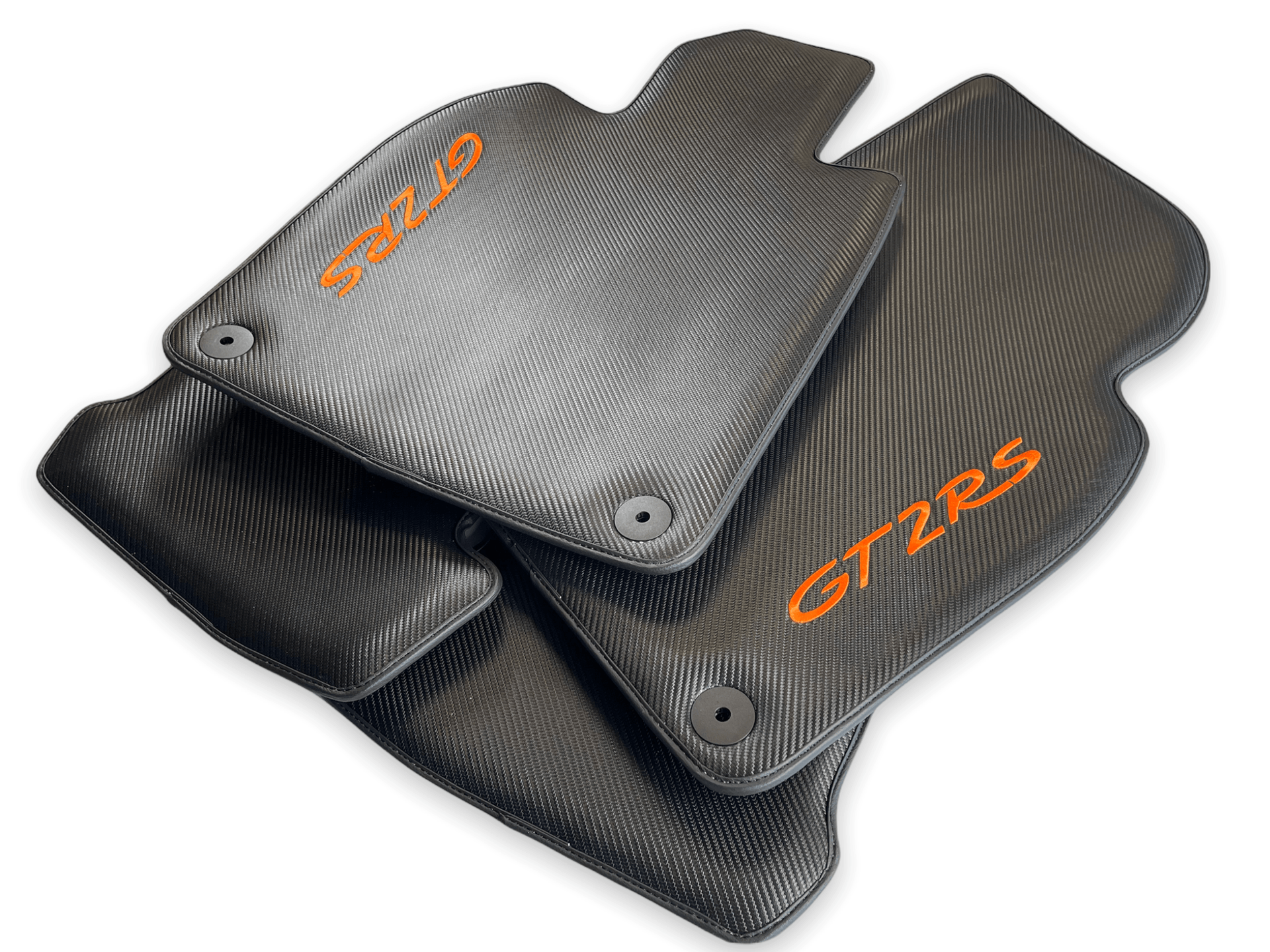 Floor Mats for Porsche 911 991 GT2 RS (2012-2019) Carbon Fiber Carpets AutoWin