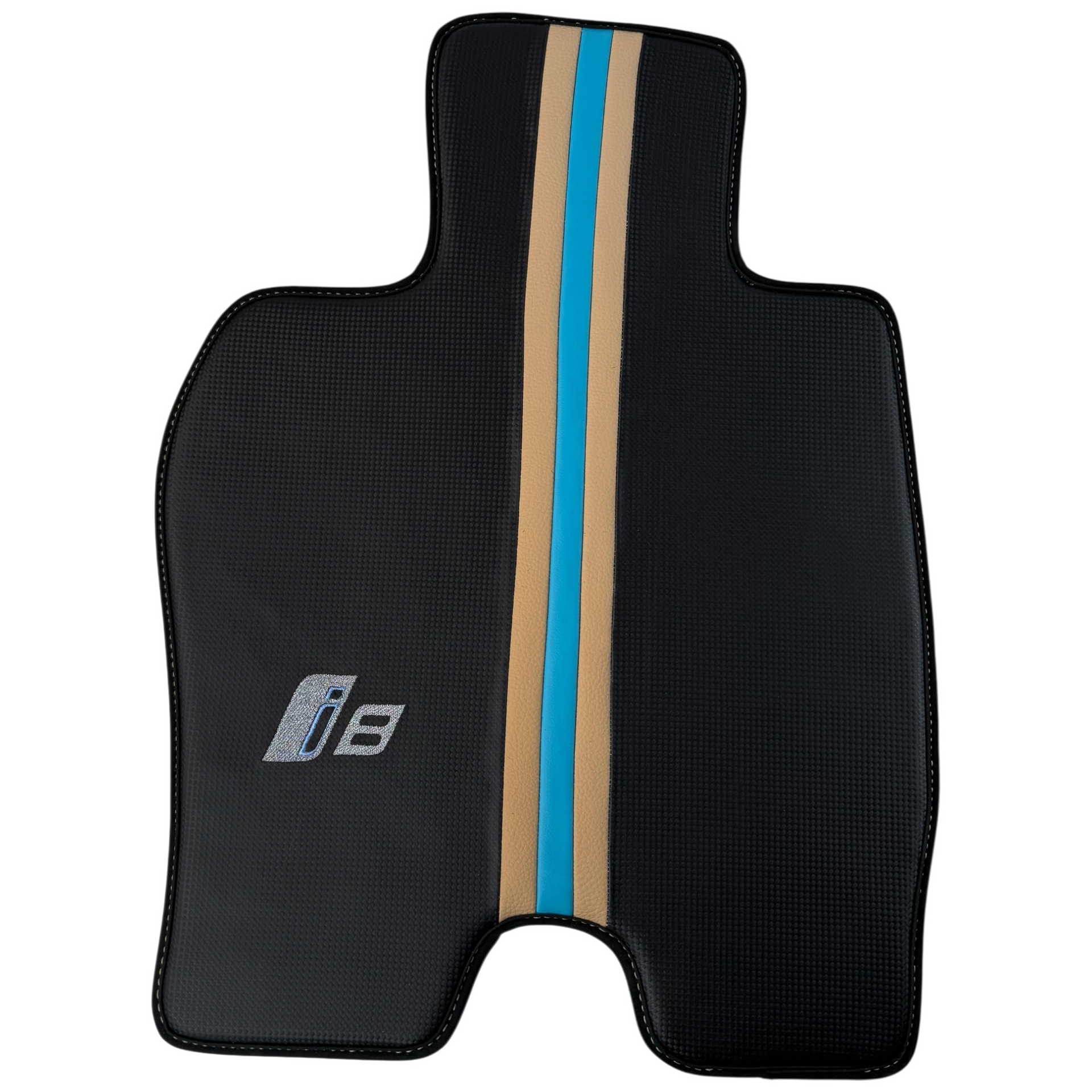 Cream Leather Floor Mats for BMW i8 Series | Elegant Protection