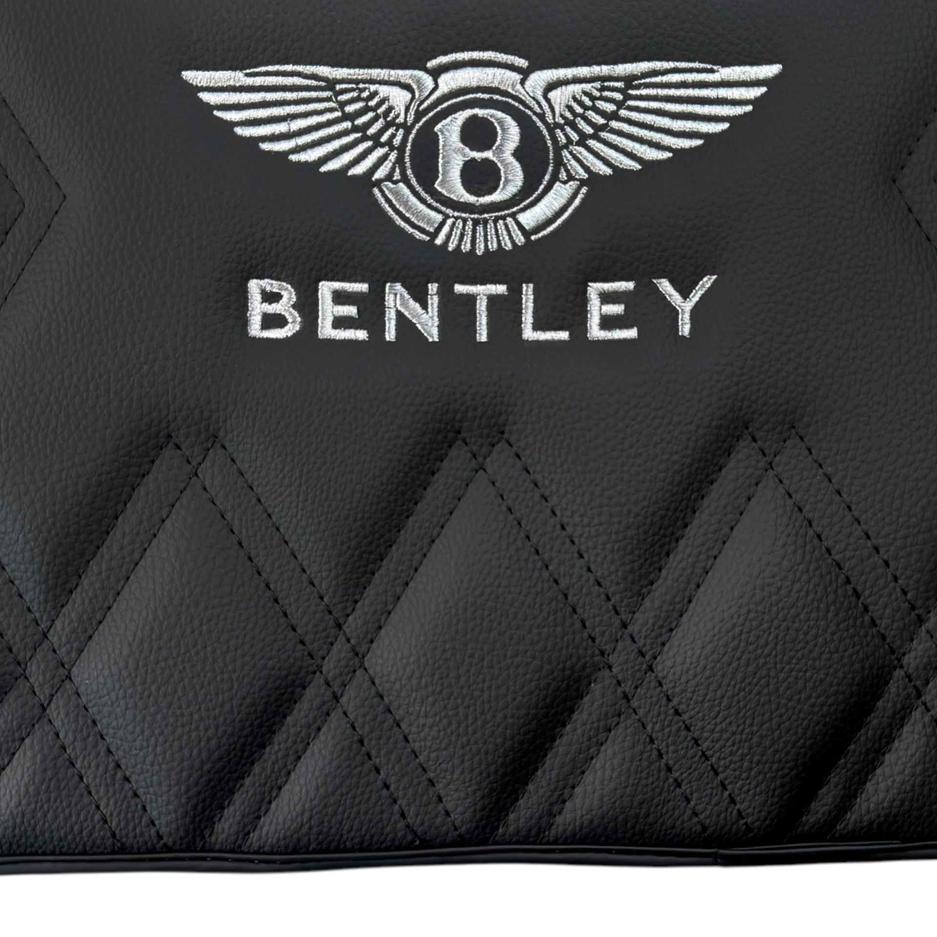 Black Leather Floor Mats for Bentley Continental GTC 2018-2023 (RHD)