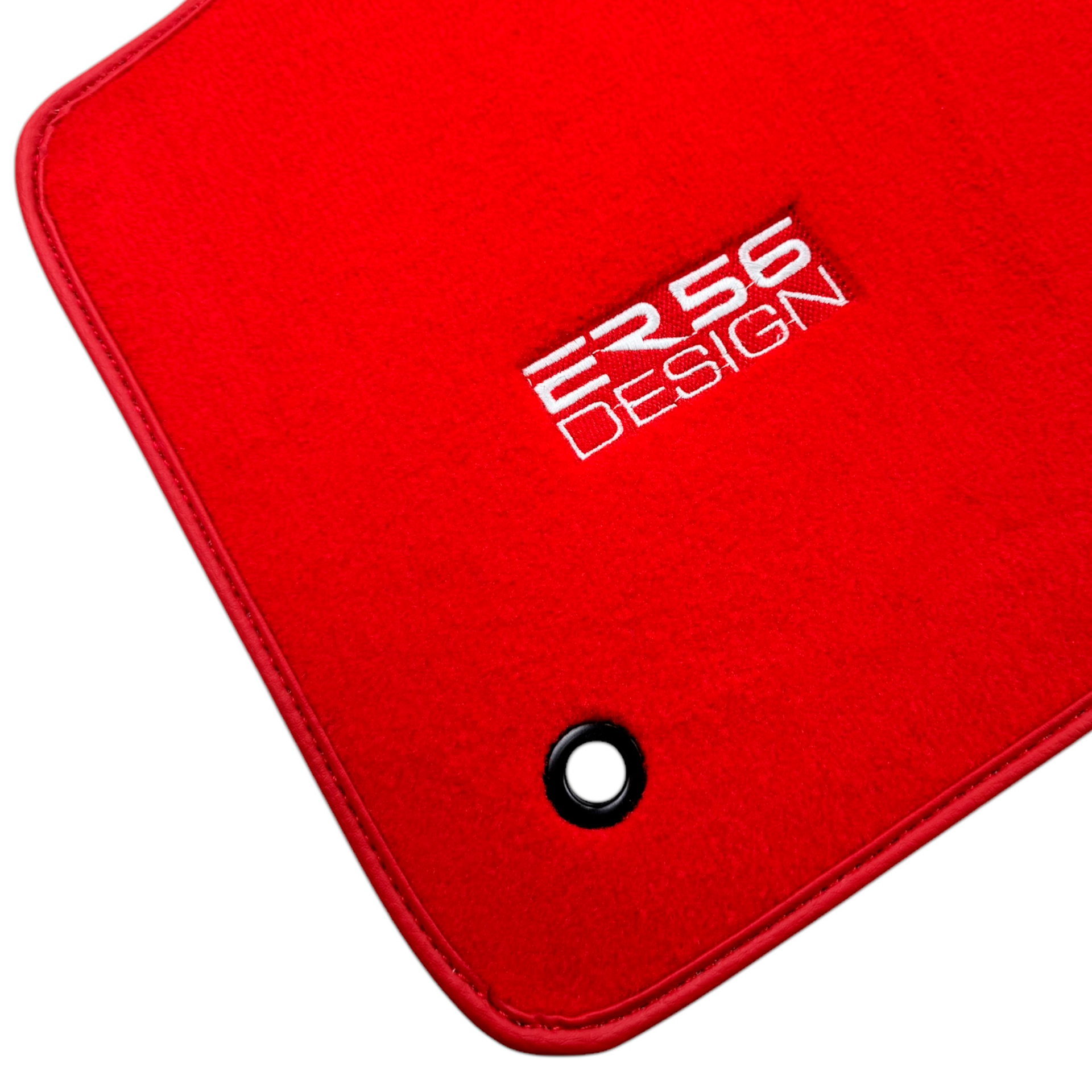 Red Floor Mats for Chevrolet Captiva C100 5-Seater (2006-2011) by ER56 Design