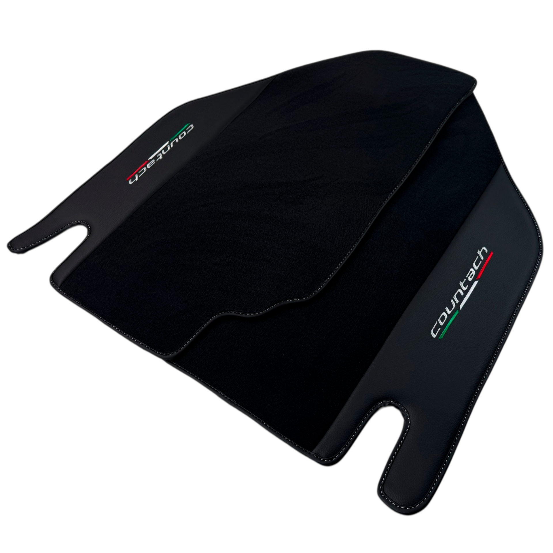 Premium Black Leather Floor Mats for Lamborghini Diablo (1990-2001)