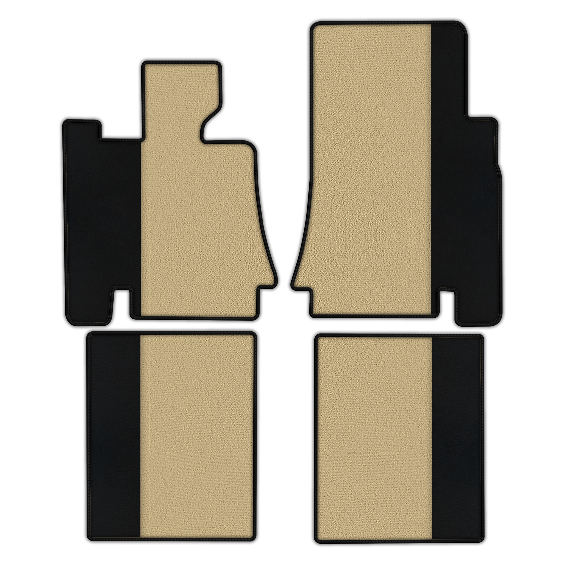 Customizable Floor Mats From Carpet With Leather for Bentley Red Label RL (1998-2009)