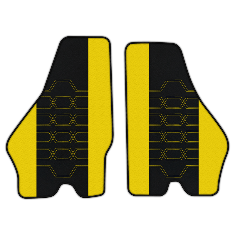 Customizable Leather Floor Mats with AH01 Pattern for Lamborghini Jalpa (1981-1988)