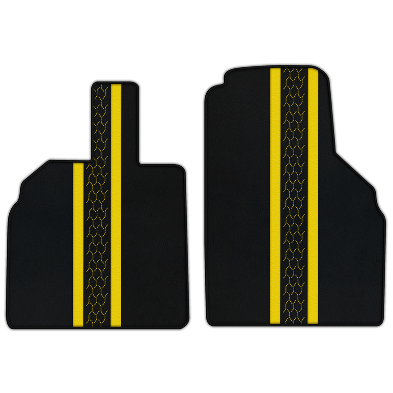 Customizable Leather Floor Mats with AW20 Pattern for Lamborghini Aventador (2012-2022)